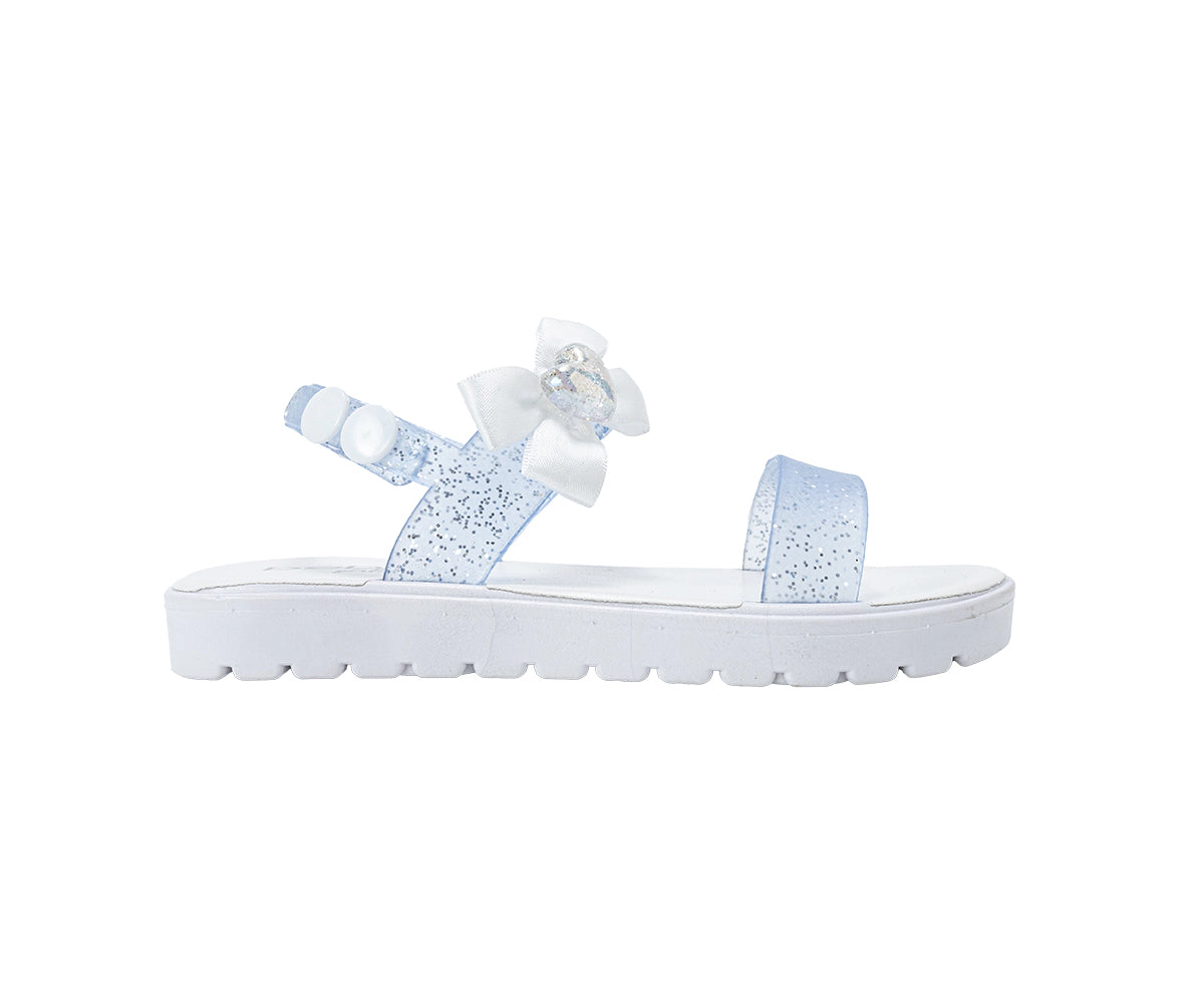 bebe Toddler Girl's Sandals with Back Strap and Bow Detail