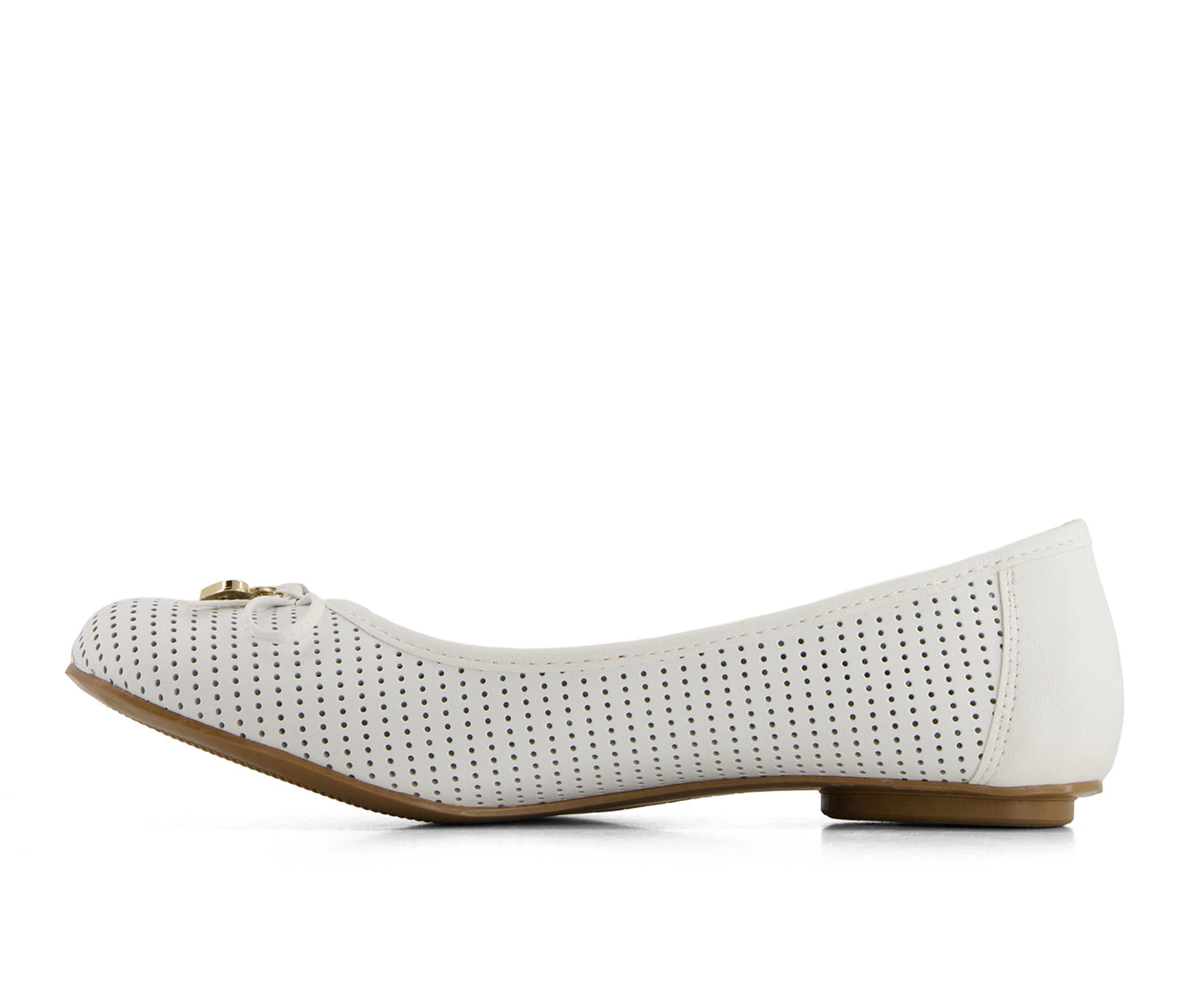Andrea Womens Laser Cut Pattern Ballerinas