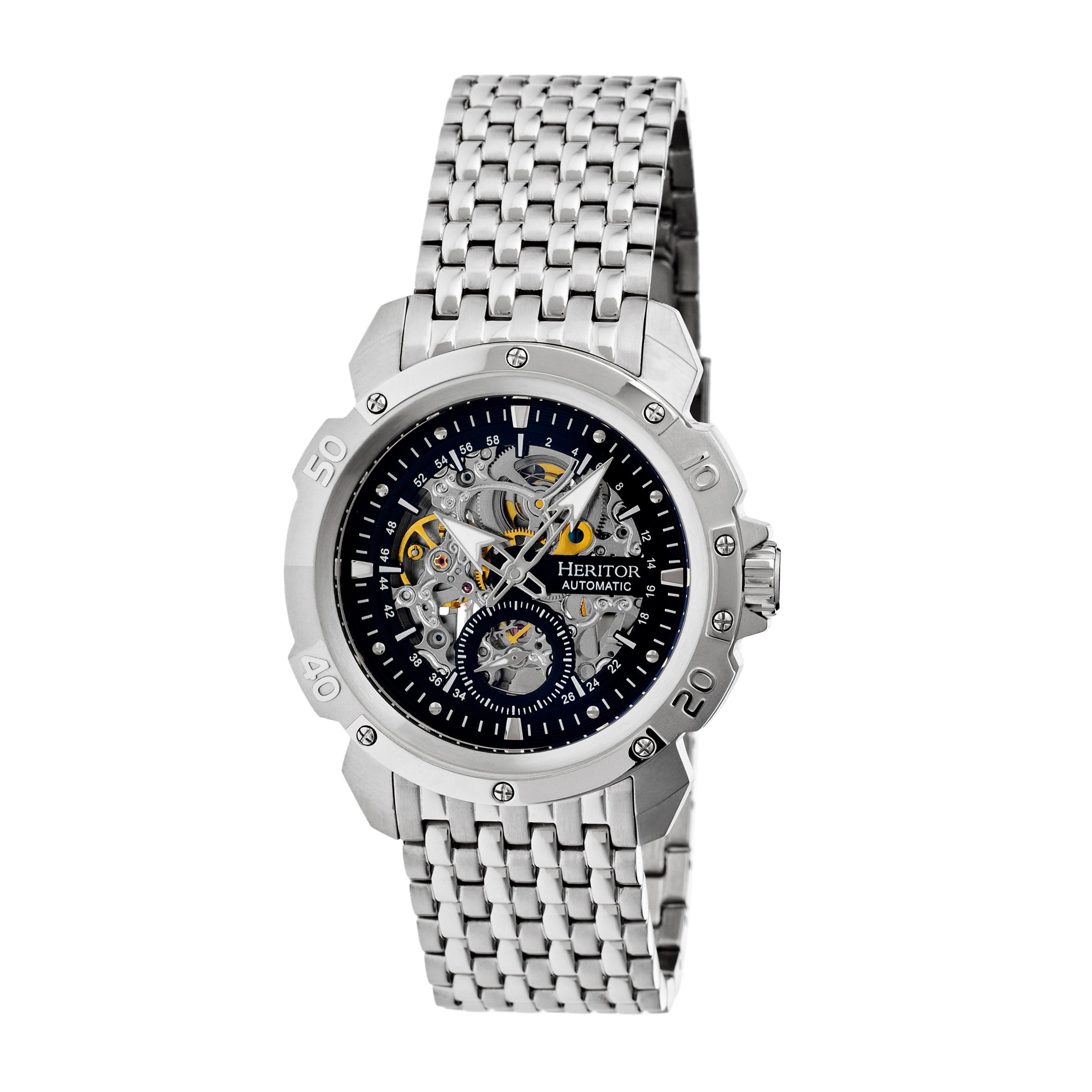 Heritor Automatic Conrad Skeleton Bracelet Watch