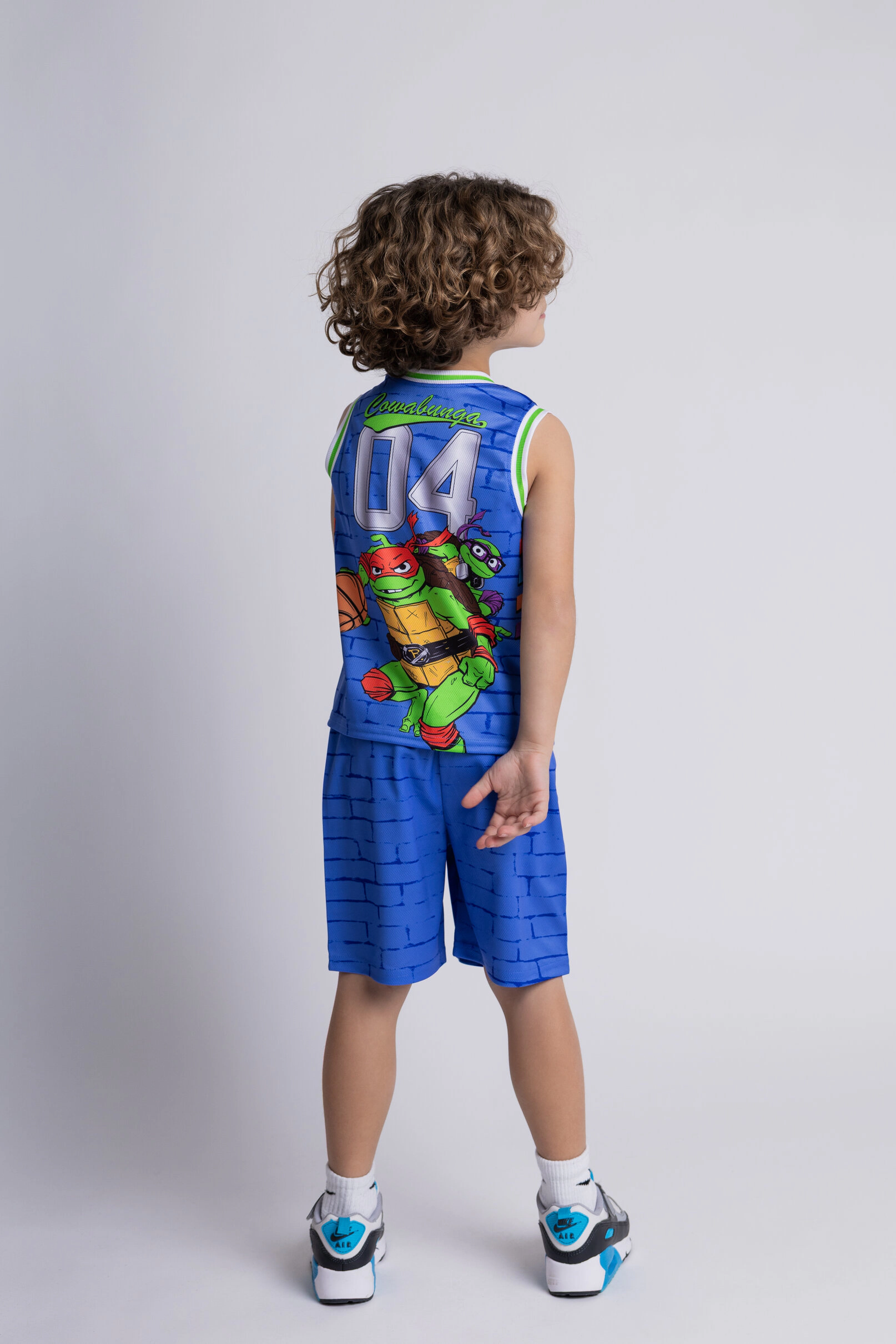Teenage Mutant Ninja Turtles Boys' Athletic Basketball Jersey and Shorts Set