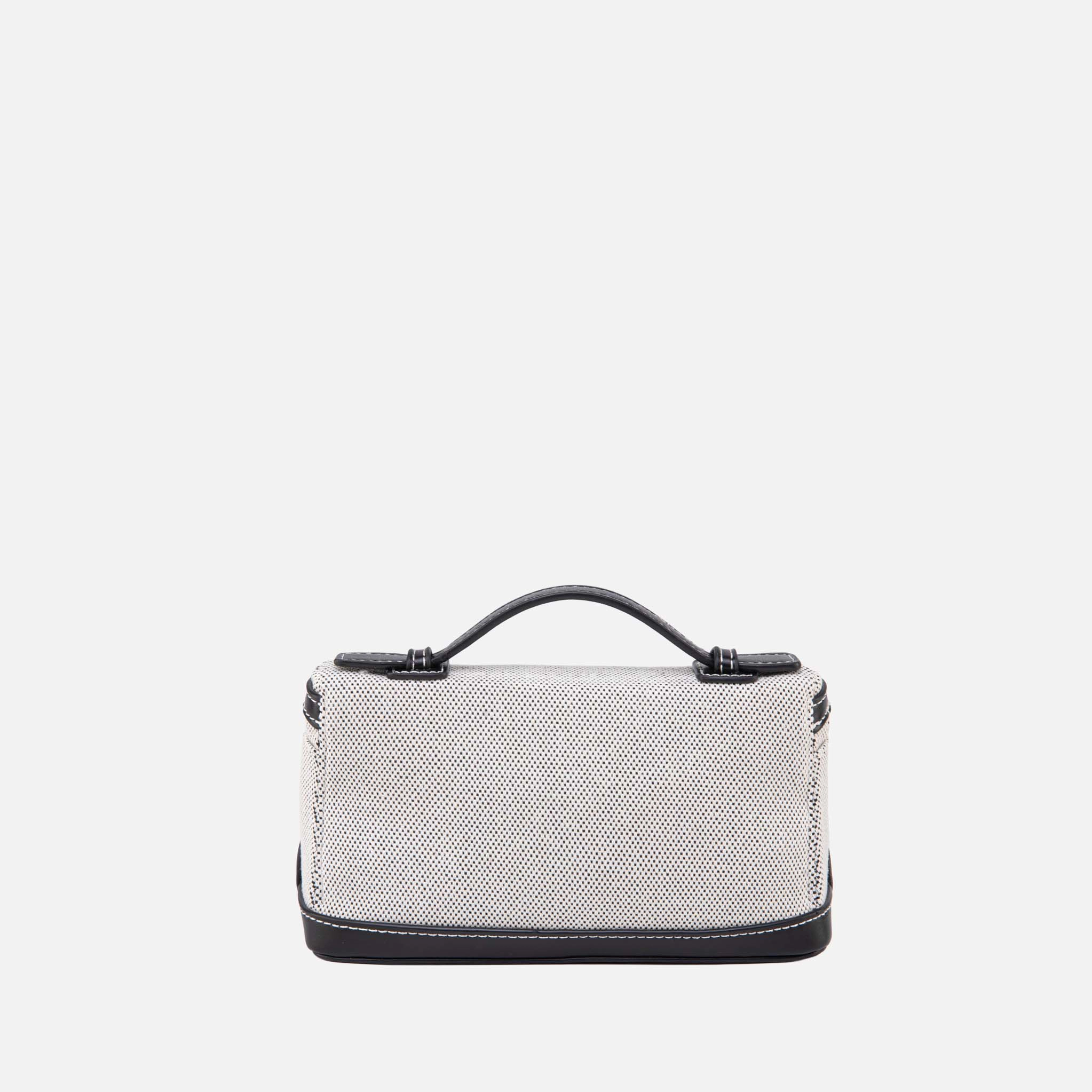 J'OMOR by Mia Zinnia Convertible Canvas and Faux Leather Shoulder Crossbody Bag