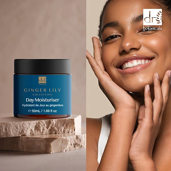 Dr Botanicals Gingerlily Day Moisturiser 50ml - Hydrating Brightening Day Cream