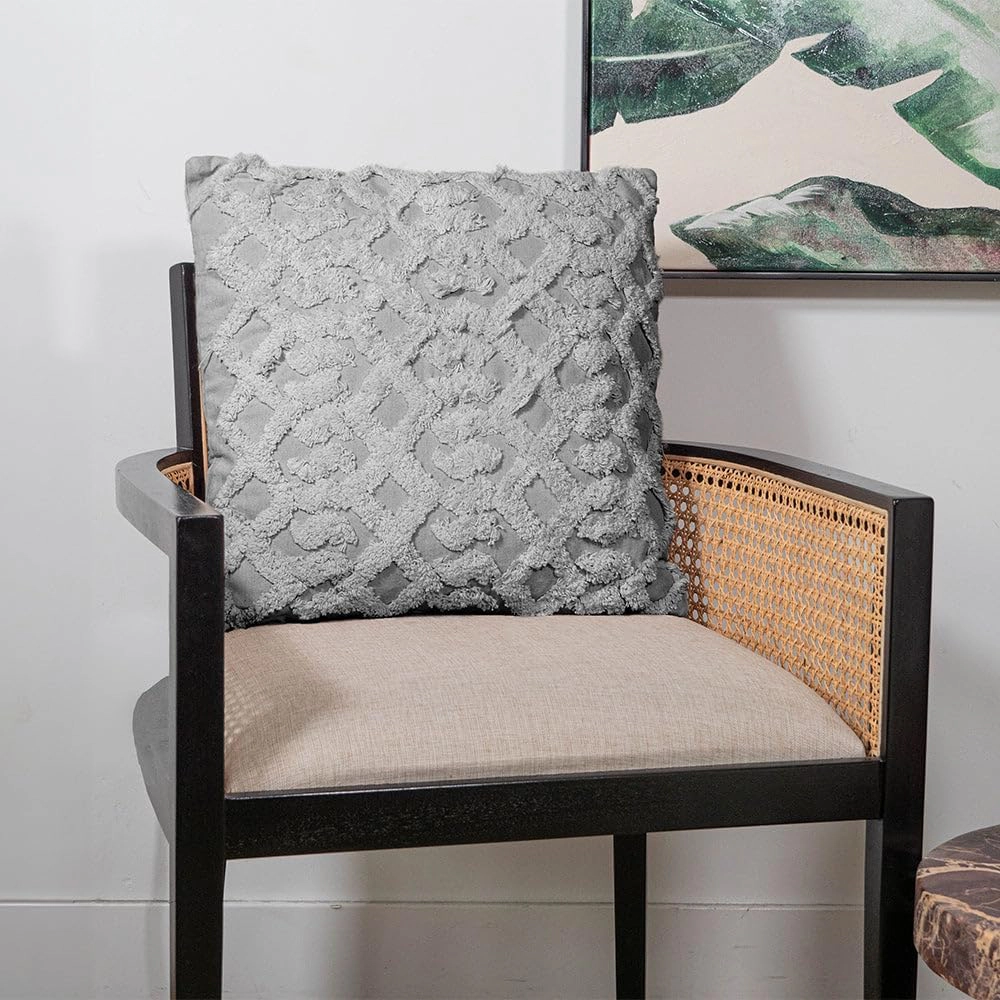 Sol Living Cotton Macrame Decorative Throw Pillow