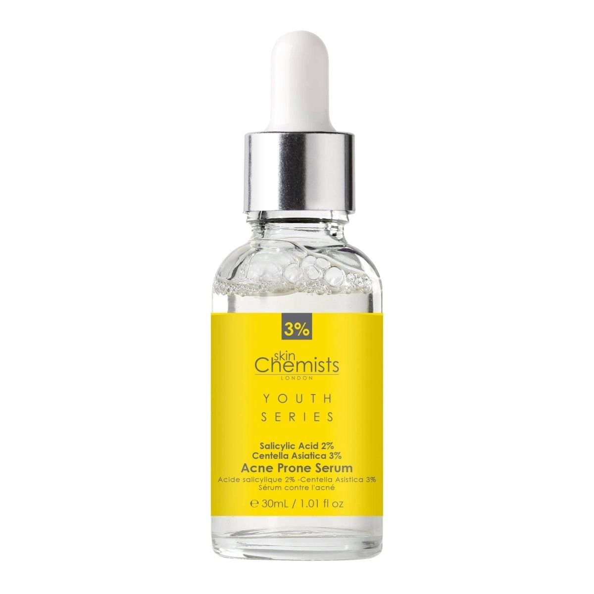 skinChemists Acne-Prone Serum with Salicylic Acid 2% and Centella Asiatica 3%
