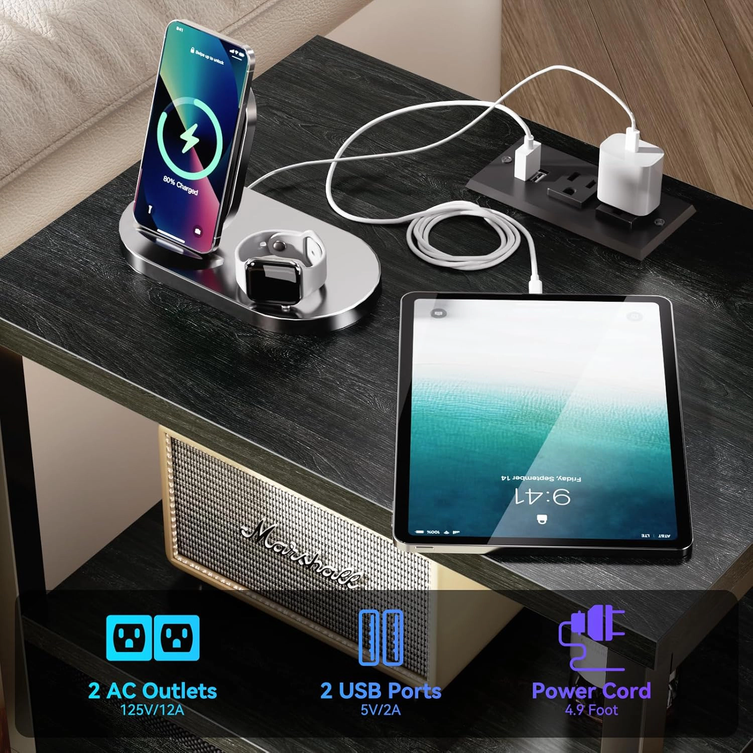 Furologee LED Bedside Table Light