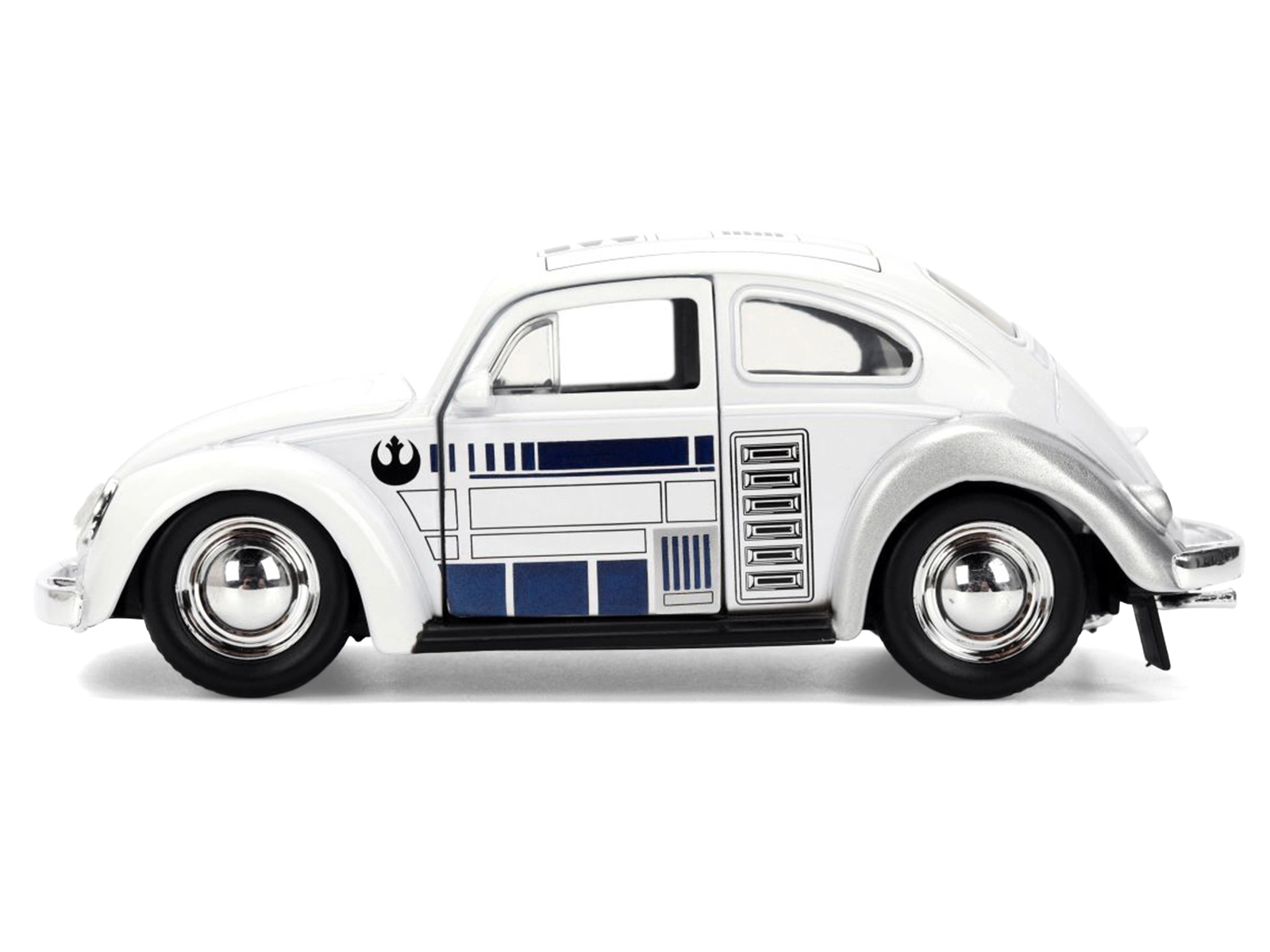 Jada 1959 Volkswagen Beetle "R2-D2" Livery White with Graphics "Star Wars" Franchise "Hollywood Rides" Series