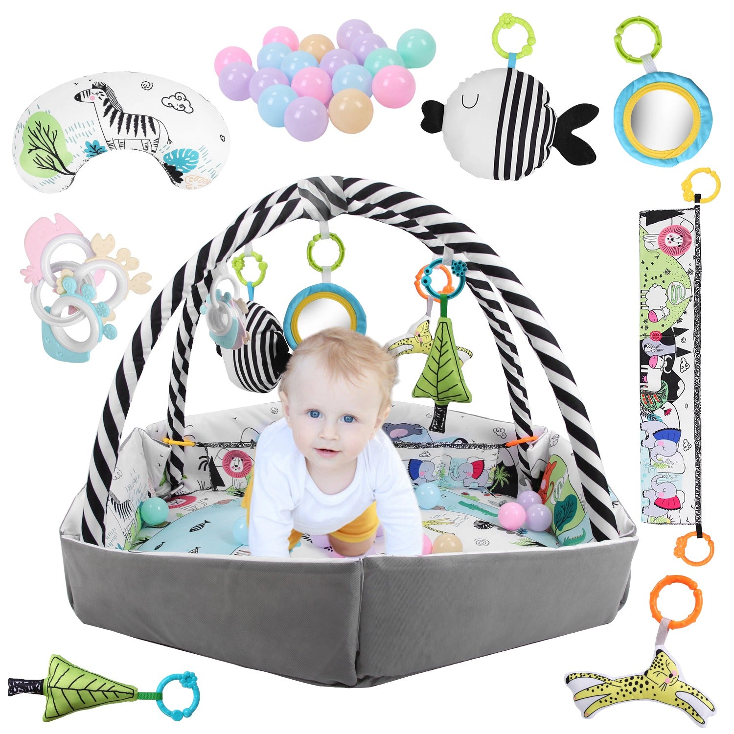 GBruno Kids' Kids' 4-in-1 Baby Gym Play Mat