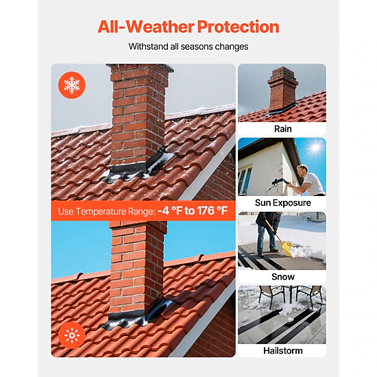 HONGGE Waterproof and Weather-Resistant Tape for Black