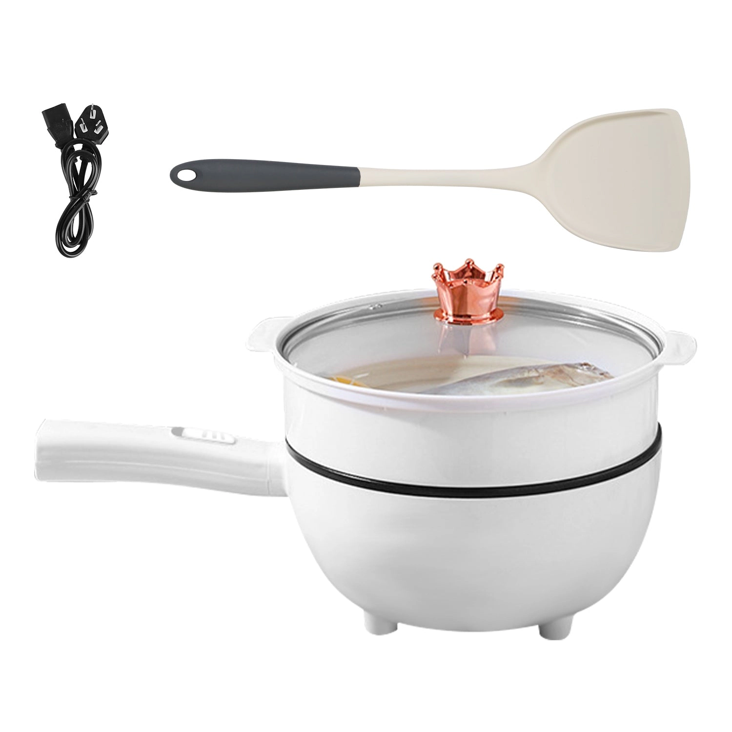 GBruno 2-in-1 Electric Hot Pot With Steamer