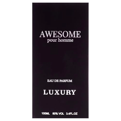 Khalis Awesome Luxury Collection Eau de Parfum for Men, Aromatic Oriental Citrus, 3.4 oz Spray