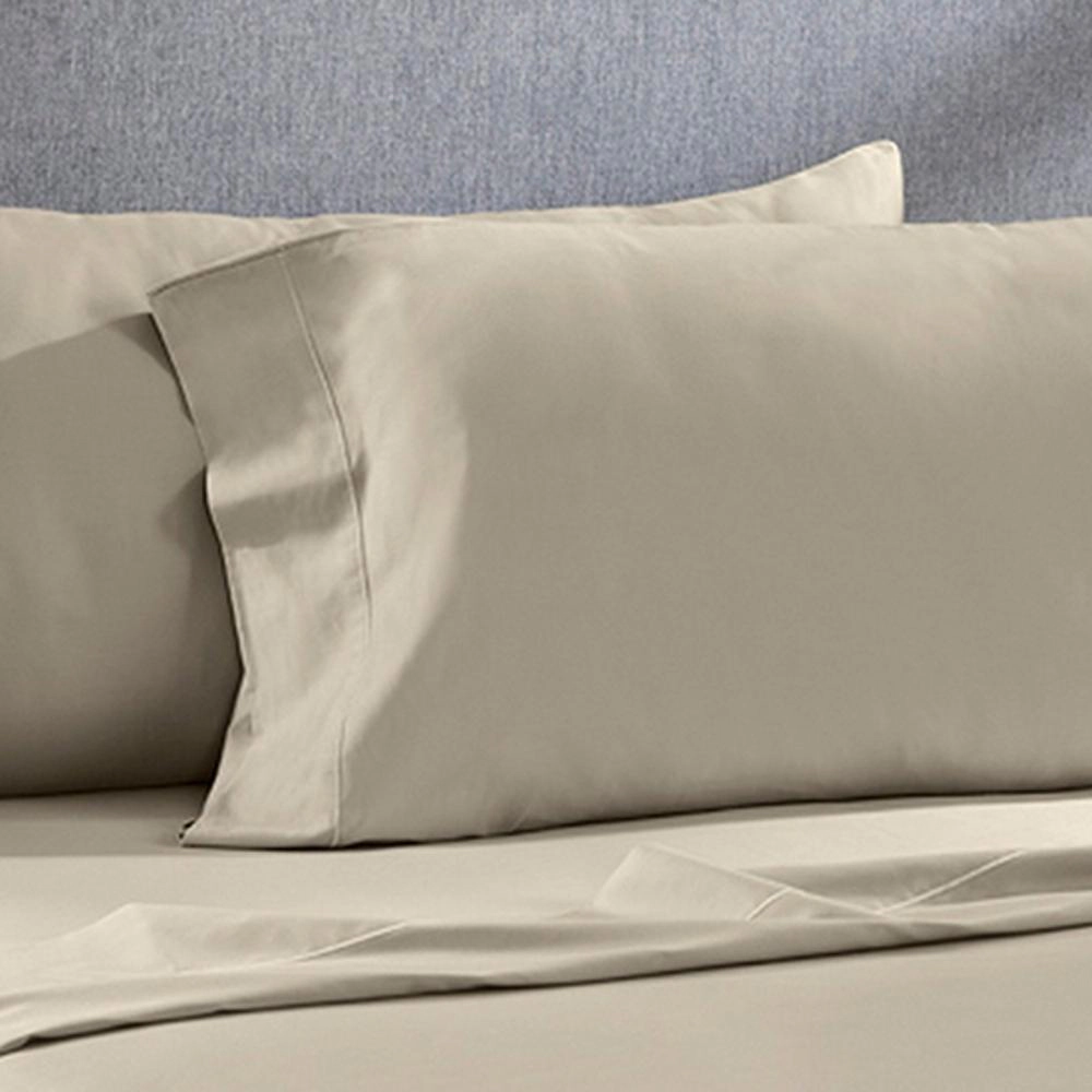 Perthshire Platinum Concepts 1200 Thread Count Solid Sateen Sheet 4 Piece Set Queen Taupe