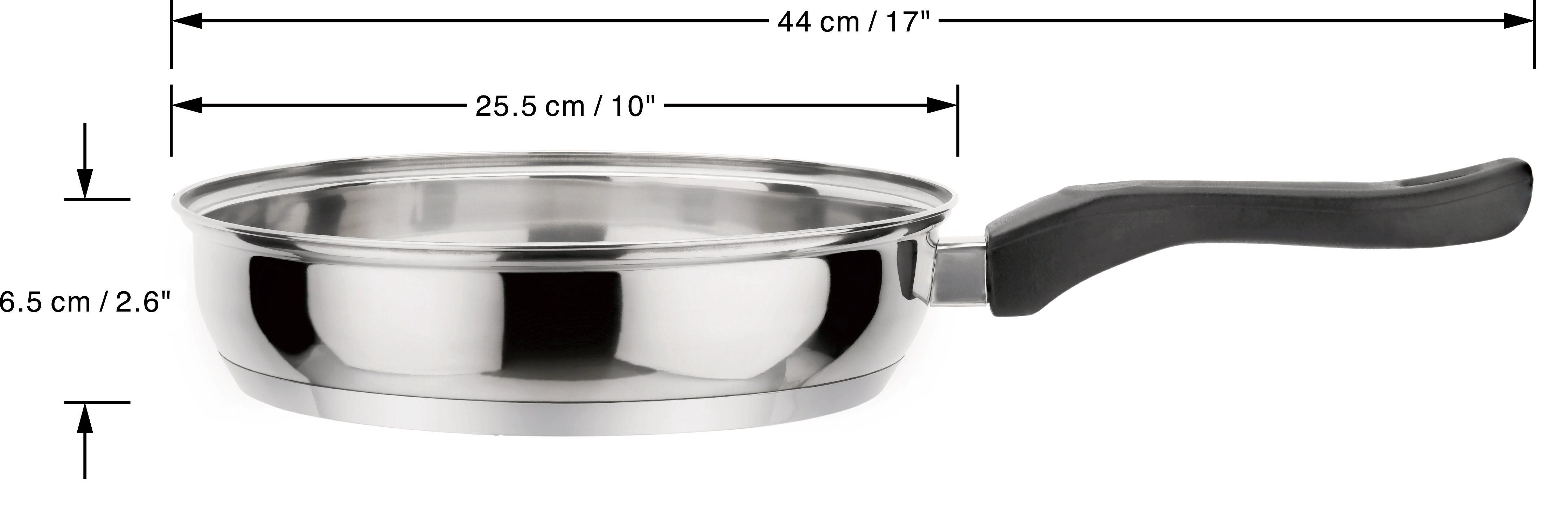 J&V TEXTILES 7 Piece Stainless Steel Cookware Set