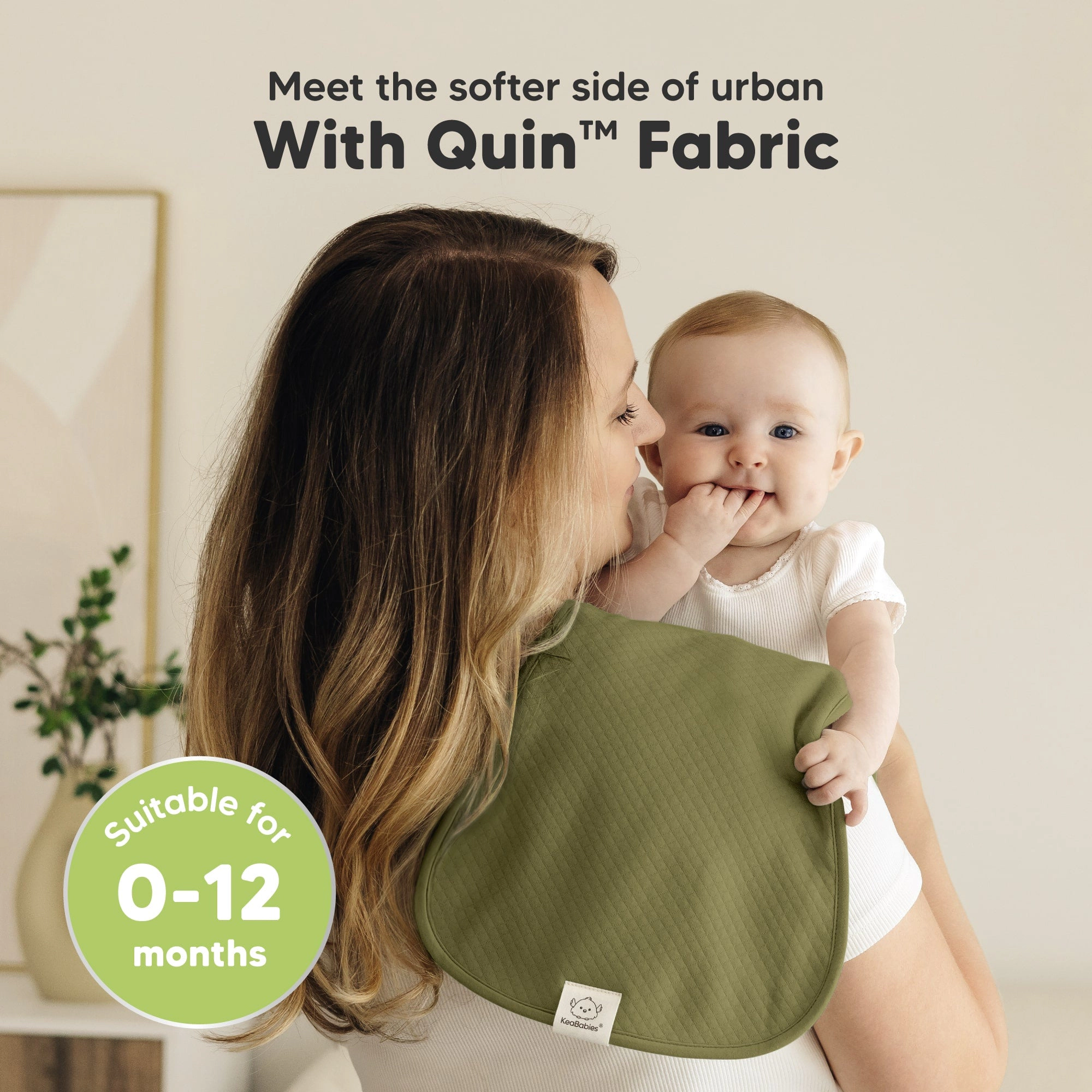 KeaBabies 5-Pack Urban Quin Burp Cloths for Baby Boys, Girls