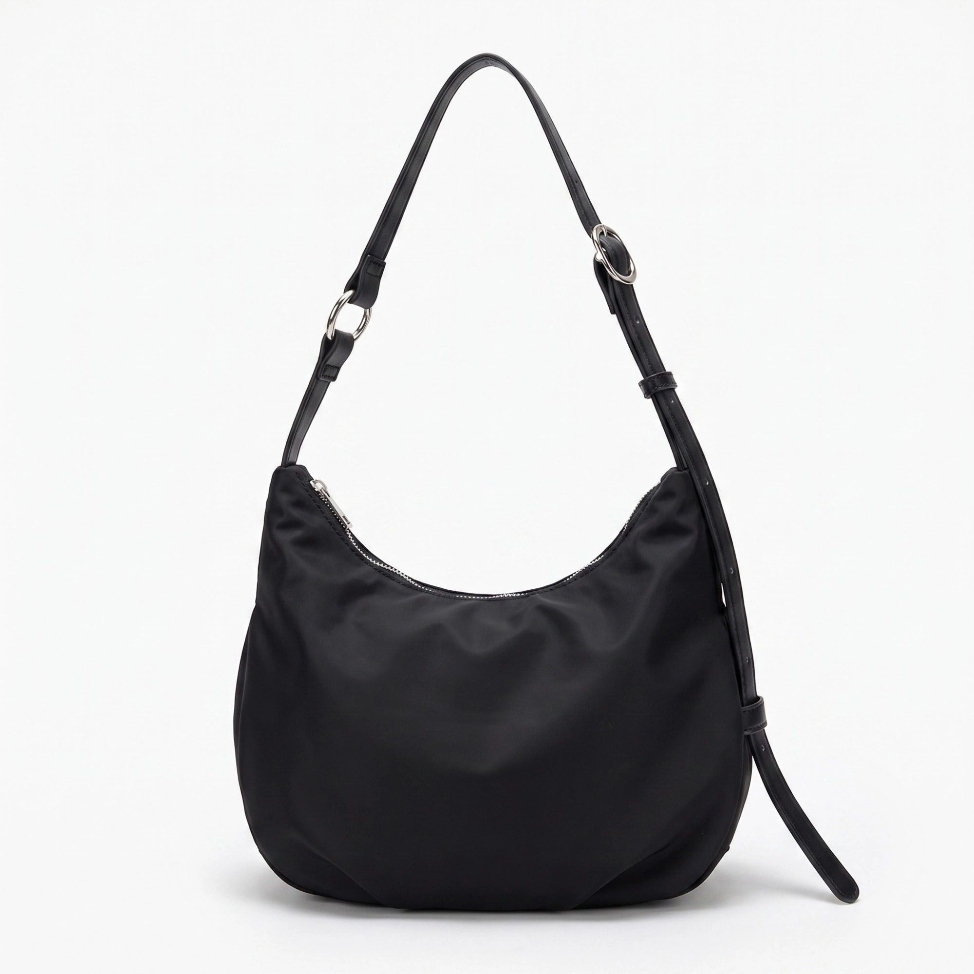 Alilang Women's Soft Hobo Shoulder Bag with Adjustable Strap and Zip Closure
