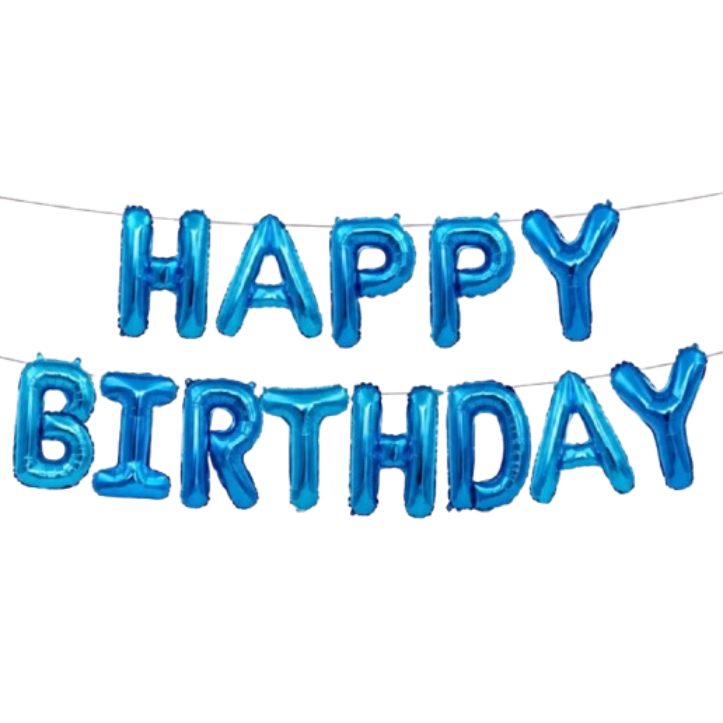 Home Collection 16-Inch Happy Birthday Letter Balloon Banner Party Decoration
