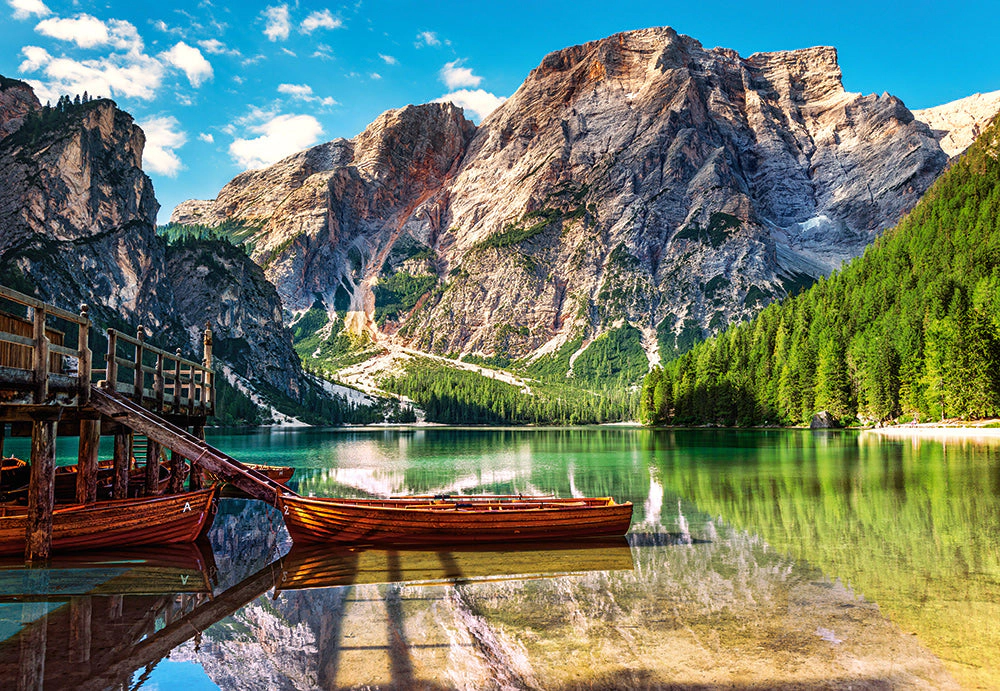 CASTORLAND 1000 Piece Jigsaw Puzzles, The Dolomites Mountains, Italy , Idyllic view, Landscape puzzle, C-103980-2