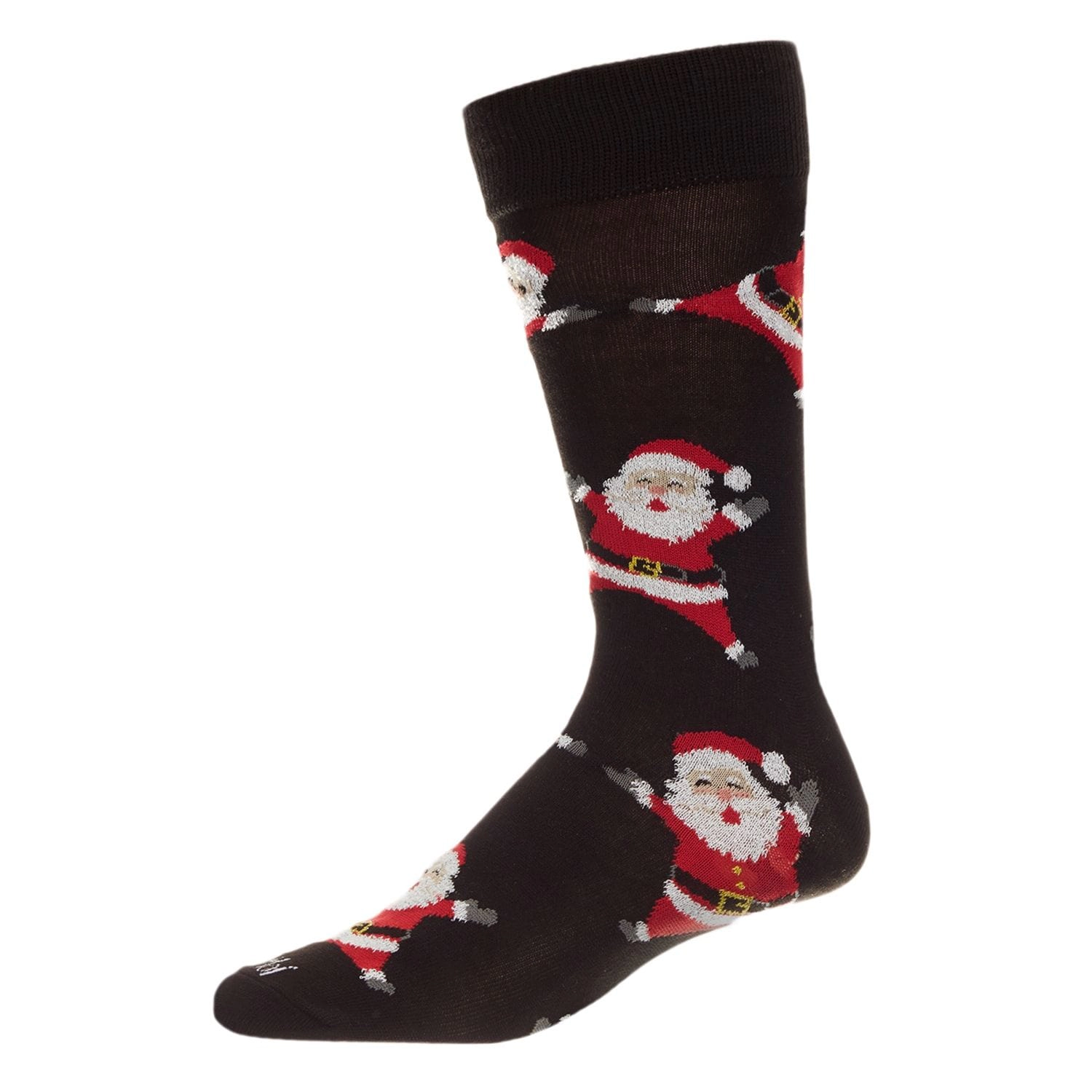 MeMoi Men's All Over Santa Claus Holiday Novelty Crew Socks