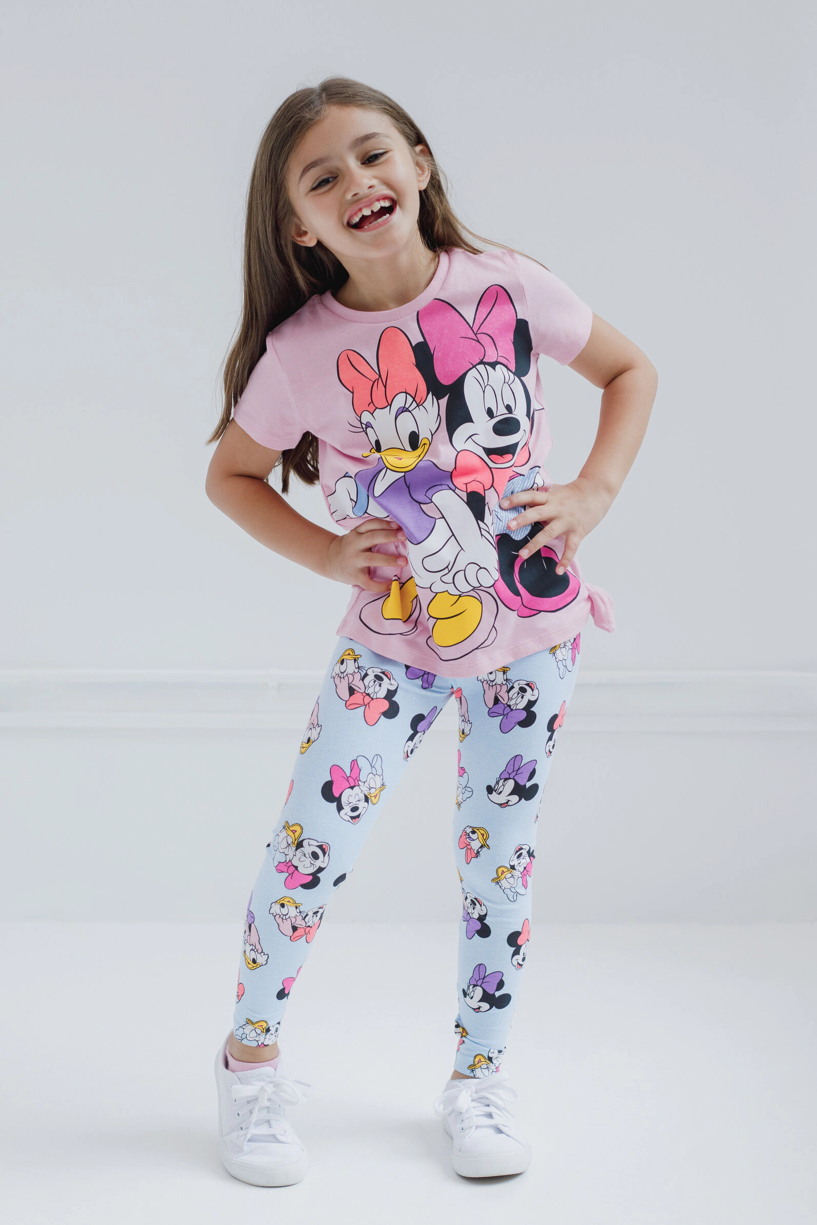Disney Minnie Mouse Girls' 2-Piece T-Shirt and Leggings Set