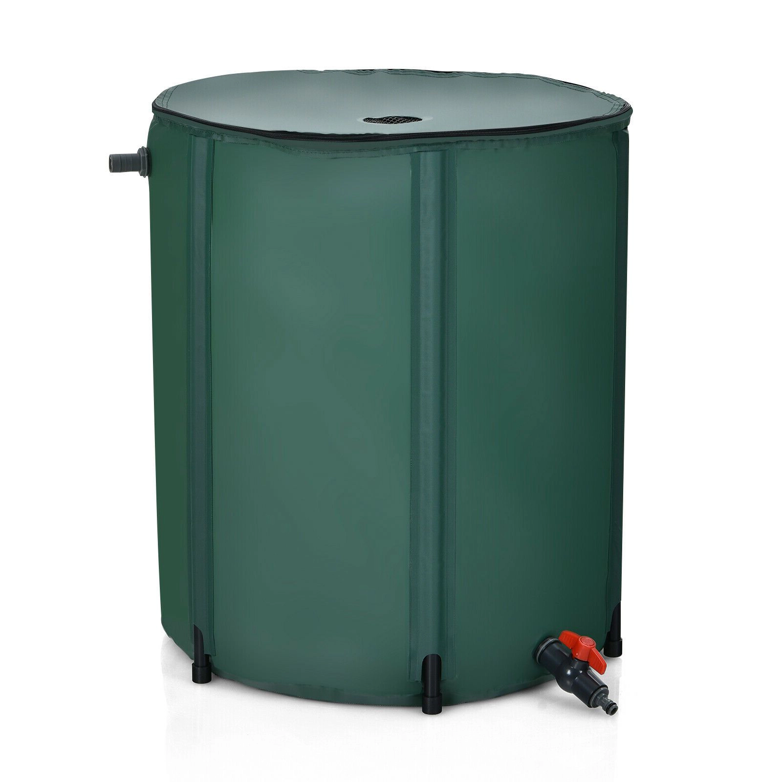 SlickBlue  Green 53 Gallon Rain Barrel, Foldable Water Storage Tank