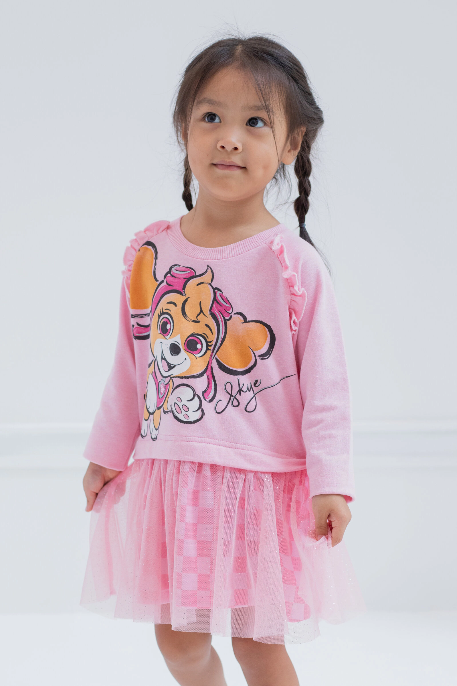 Paw Patrol Skye Girls' Glitter Tutu Dress