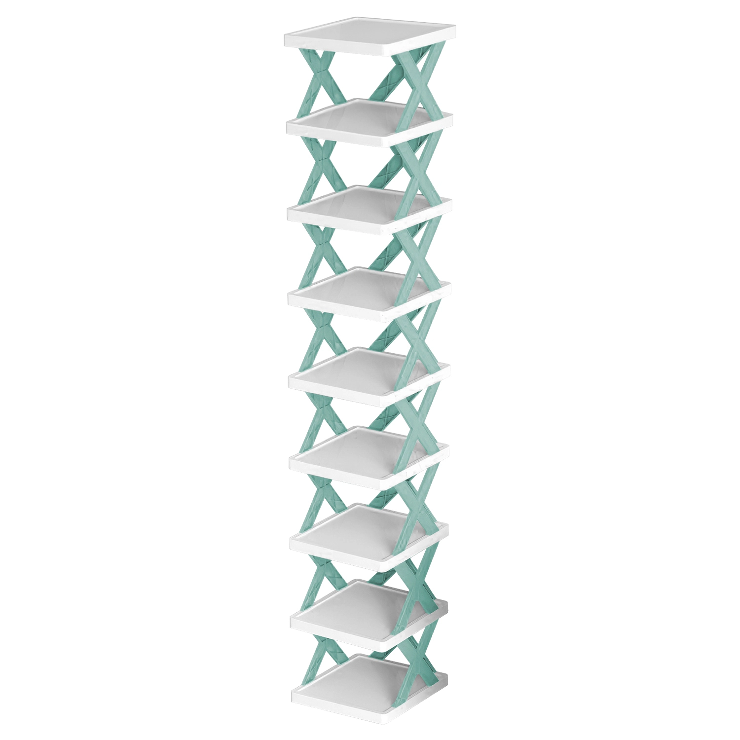 GBruno 9-Tier Vertical Shoe Rack Space-Saving Organizer
