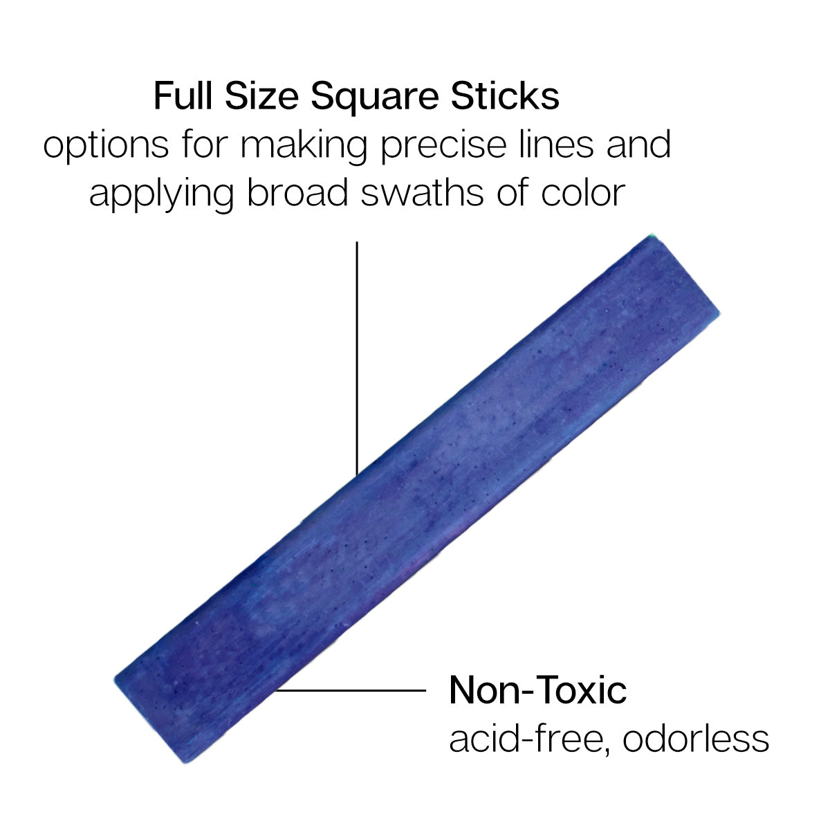 KINGART Square Soft Chalk Pastels - 64 Colors