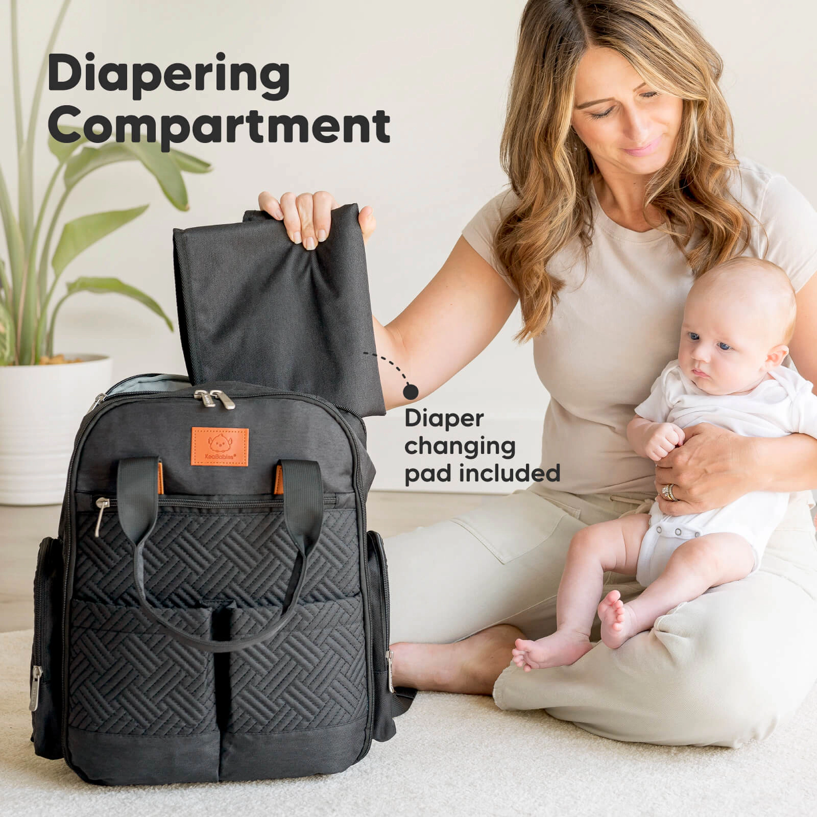 KeaBabies Bree Diaper Backpack
