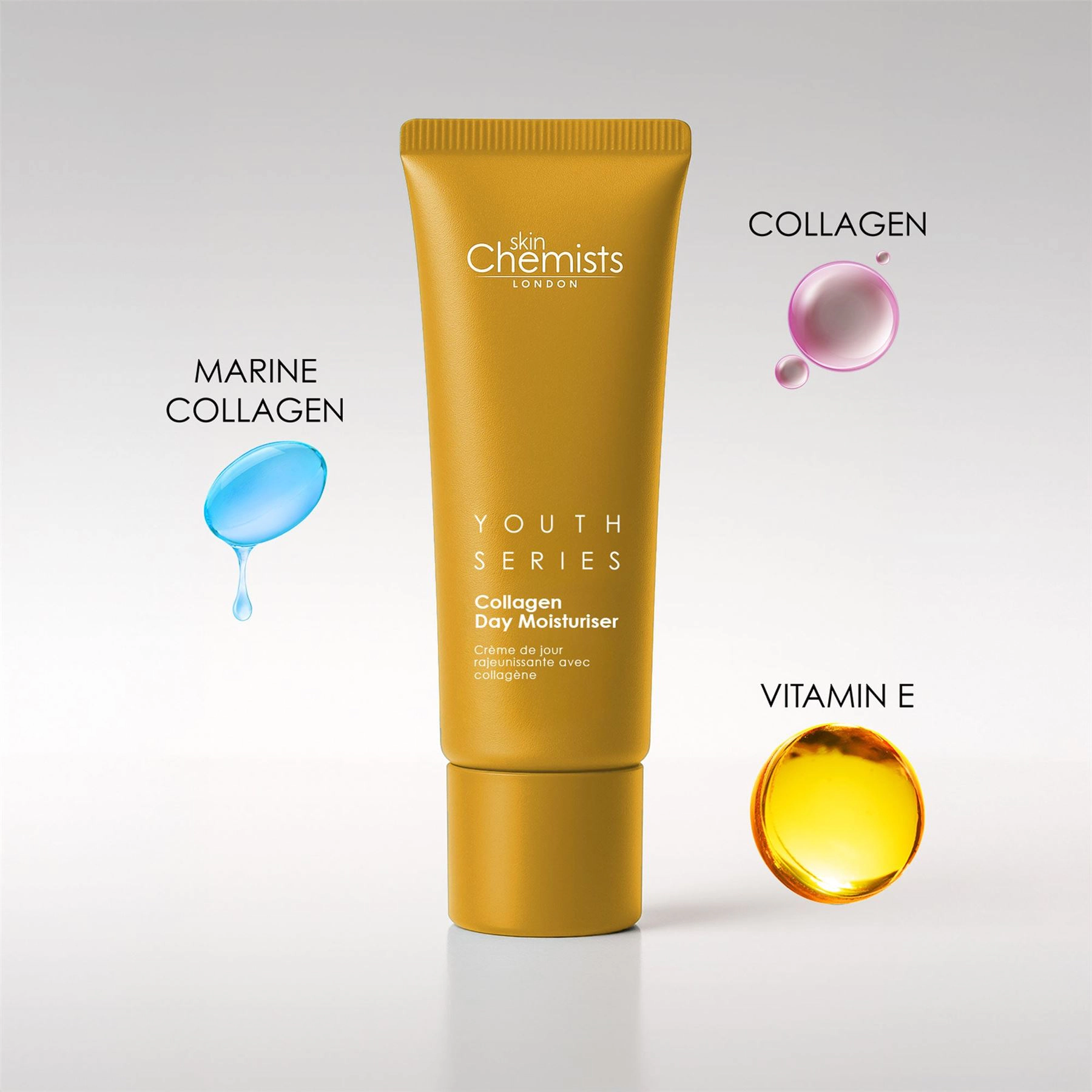 skinChemists Youth Series 1% Collagen Day Moisturiser 50ml - Anti-Aging, Firming & Hydrating