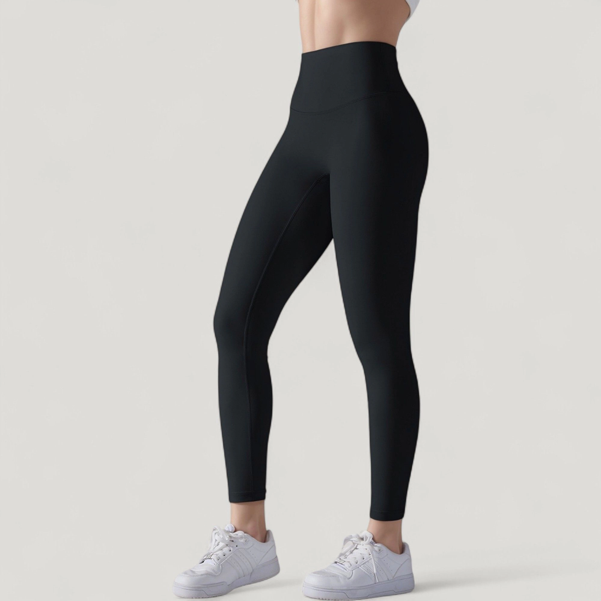 Anna-Kaci Active Women's High Waist Seamless Full Length Leggings with Wide Waistband
