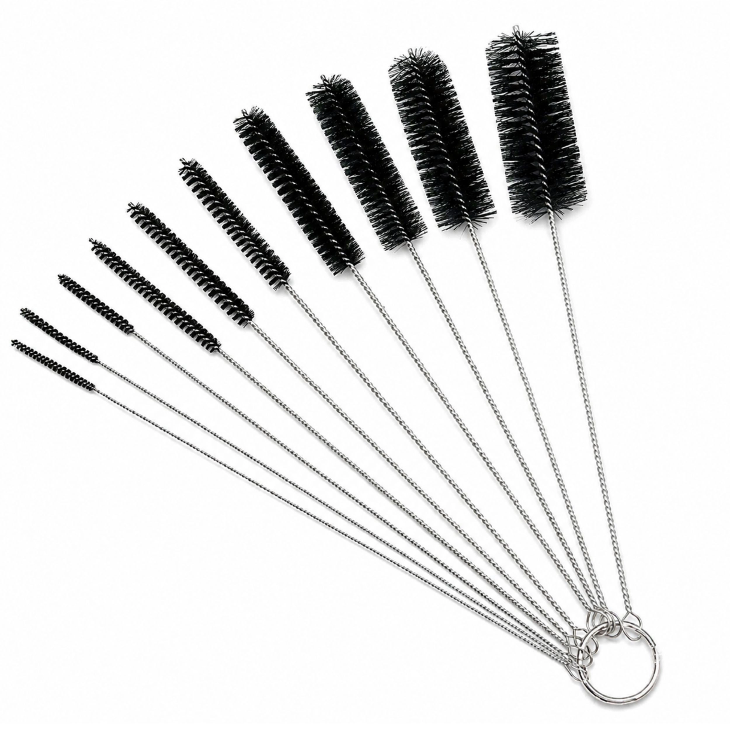 Home Collection Pack of 10 Straw Cleaning Brush Set Nylon Tube Pipe Brushes