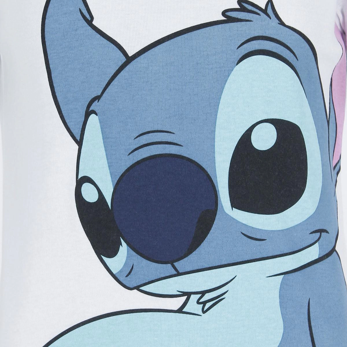 Jerry Leigh Women's Disney Stitch Short Sleeve Baby Tee