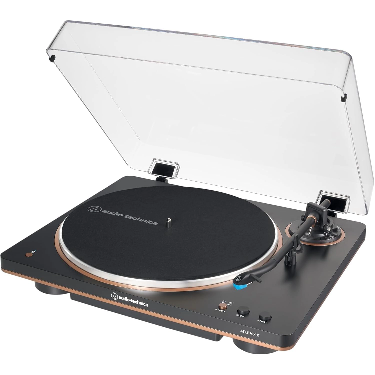 Audio-Technica AT-LP70XBT-BZ Fully Automatic Bluetooth Belt-Drive Turntable