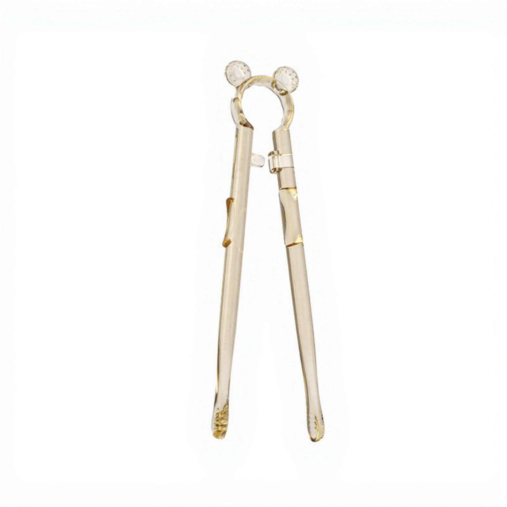 Alilang Unisex Reusable Glass Chopsticks Set of 2 with Decorative Ring Detail Elegant Dining Utensils