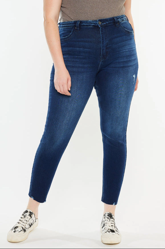 KanCan Women's Plus High Rise Ankle Skinny Jeans Karol