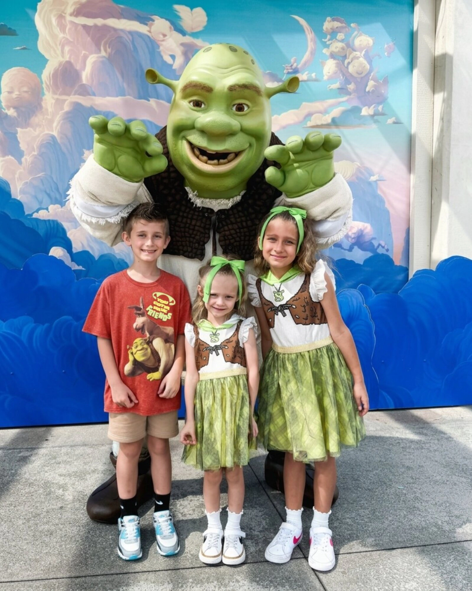 DreamWorks Shrek Girls' Sleeveless Cosplay Tutu Dress