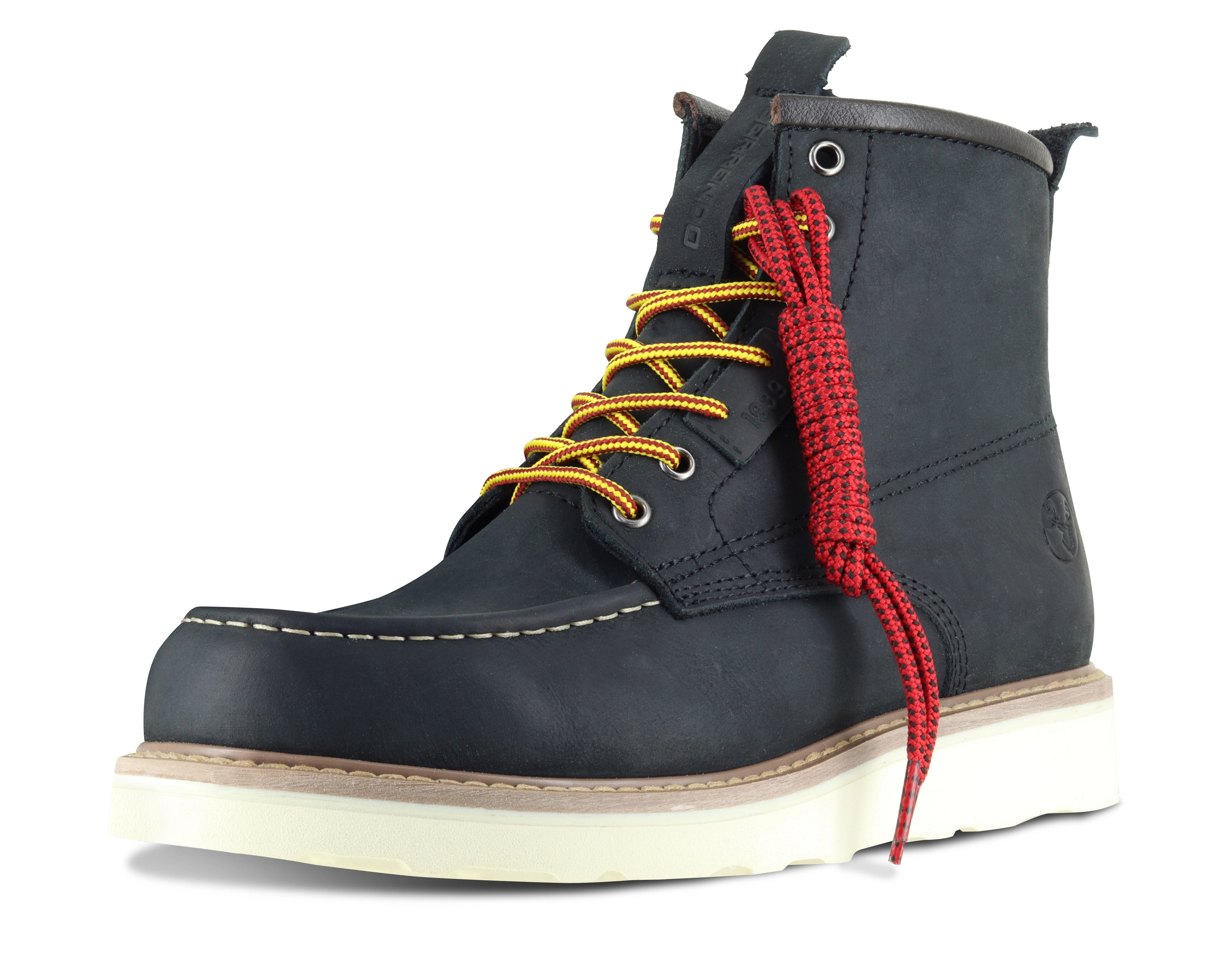 Berrendo Mens 6" Moc Toe Steel Work Boots - EH Rated, Stretchwelt, Vibram EVA Outsole