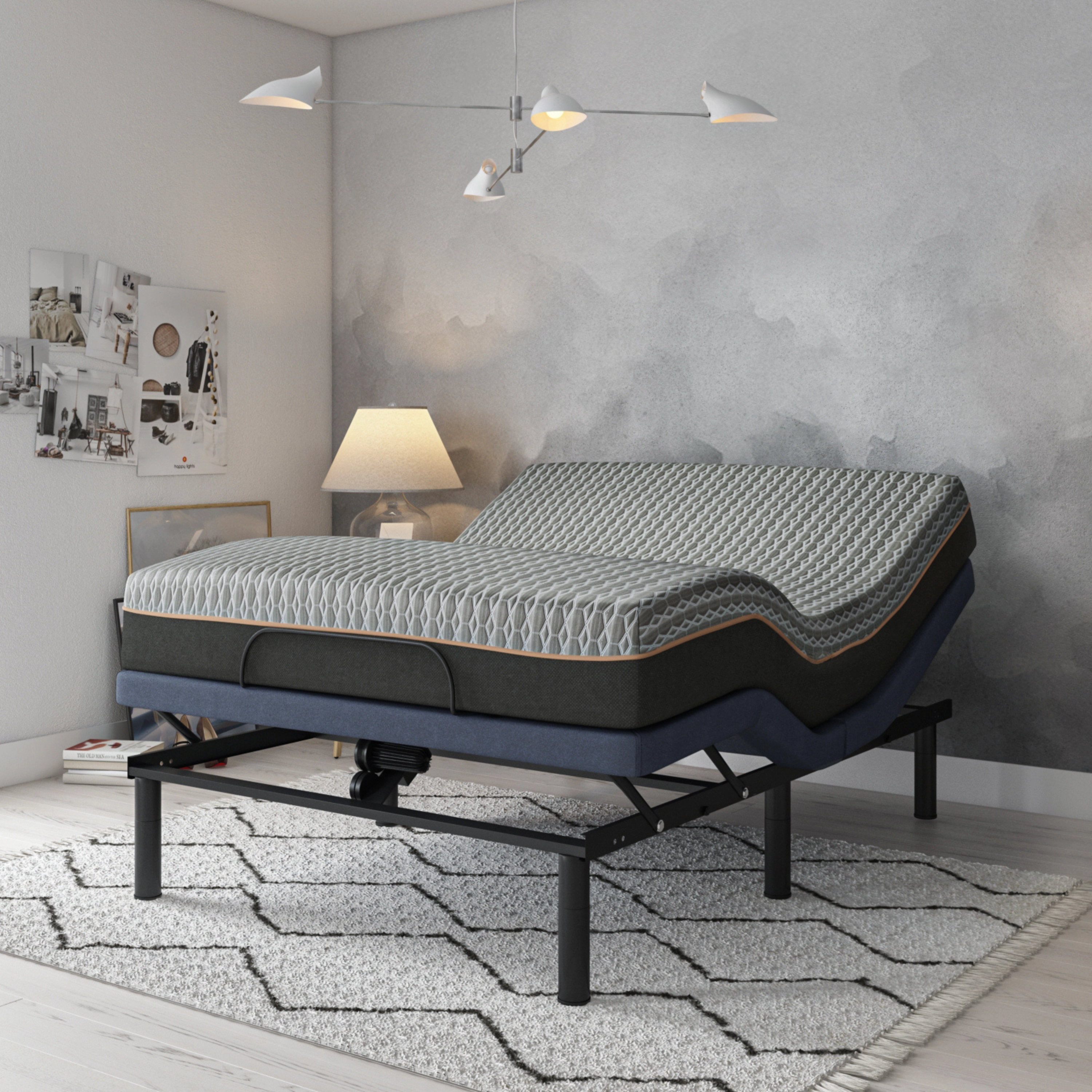 Flynama BT3000 Twin XL Adjustable Bed Base with Head & Foot Adjustment