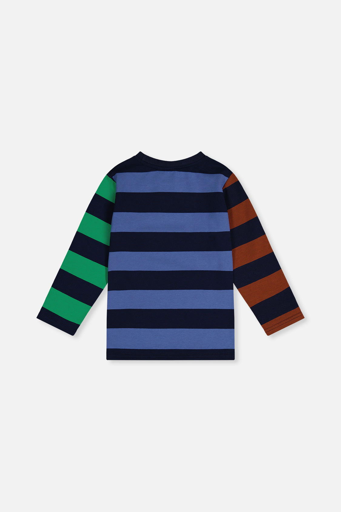 Deux par Boys Large Striped Long Sleeve T-Shirt