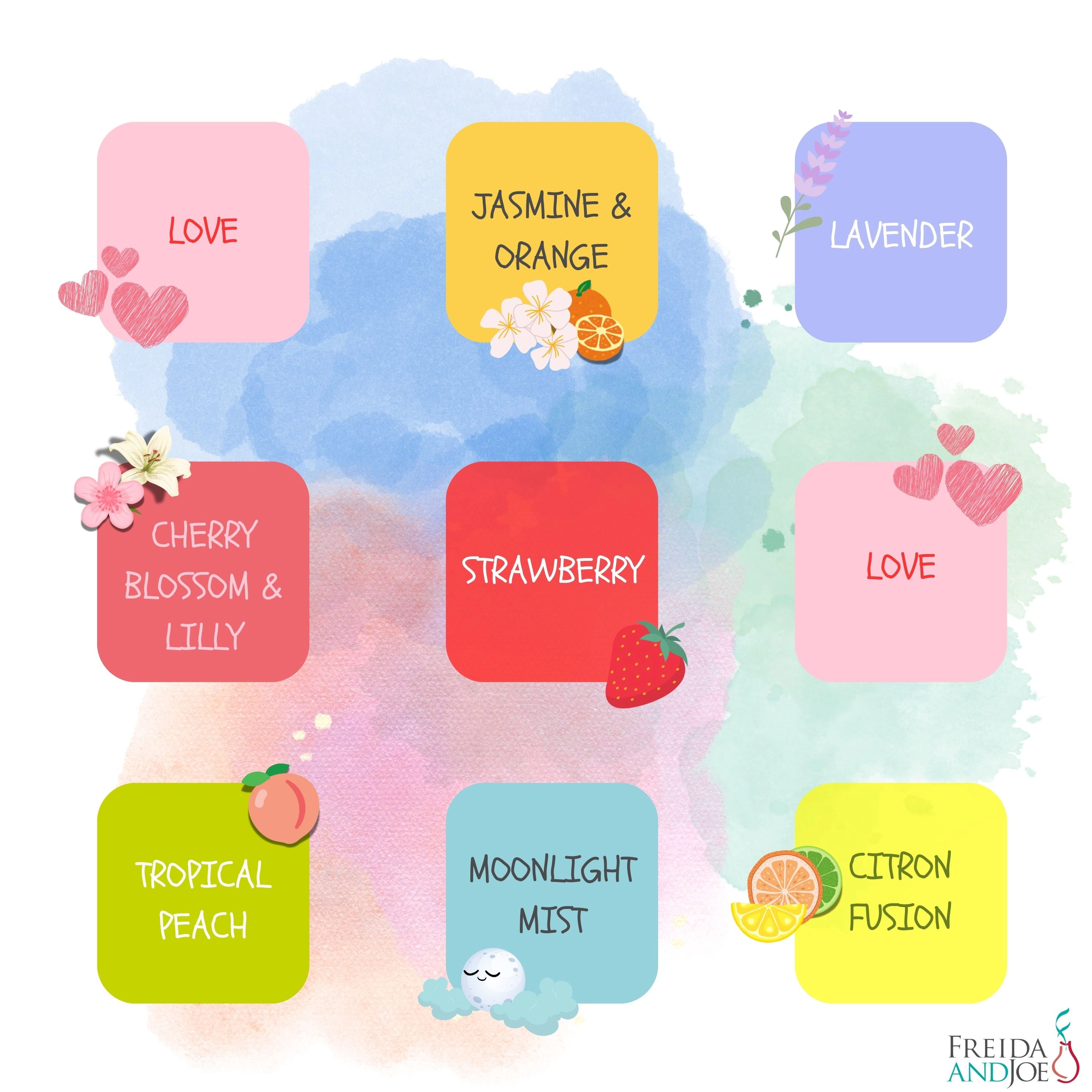 Freida and Joe Happy Day Fizzers Aromatherapy 9 Pcs Large Bath Bomb Gift Set