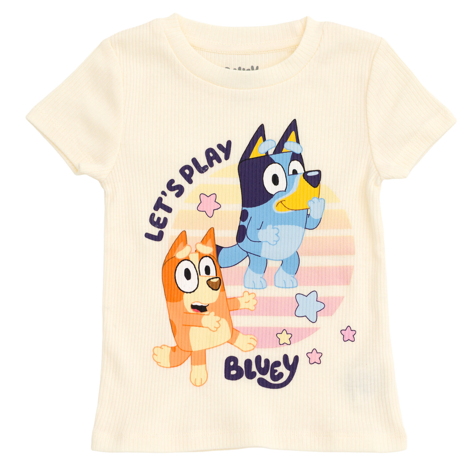 Bluey Girls' Zip-Up Hoodie T-Shirt and Pants Set
