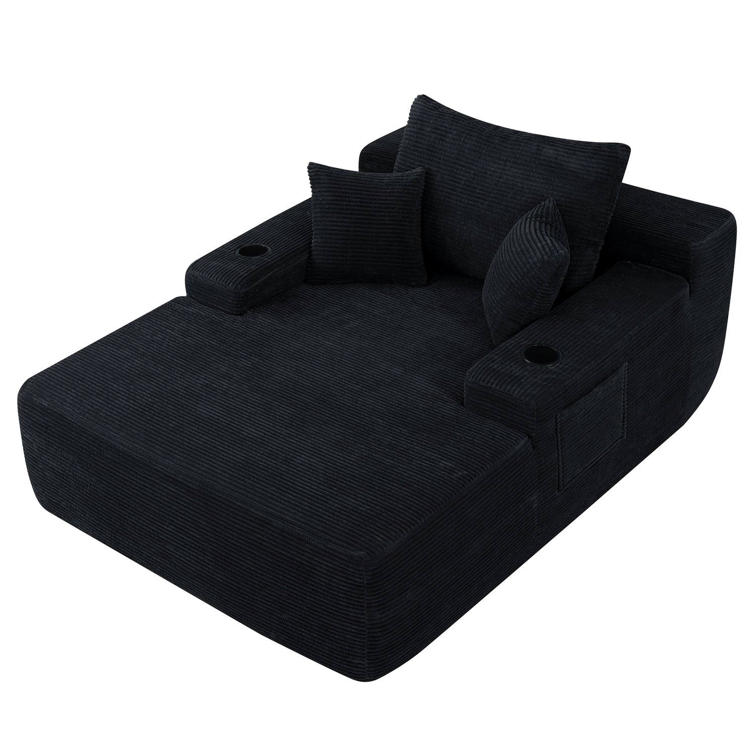 GBruno Foam-Filled Single Seat Chaise Lounge Sofa Bed