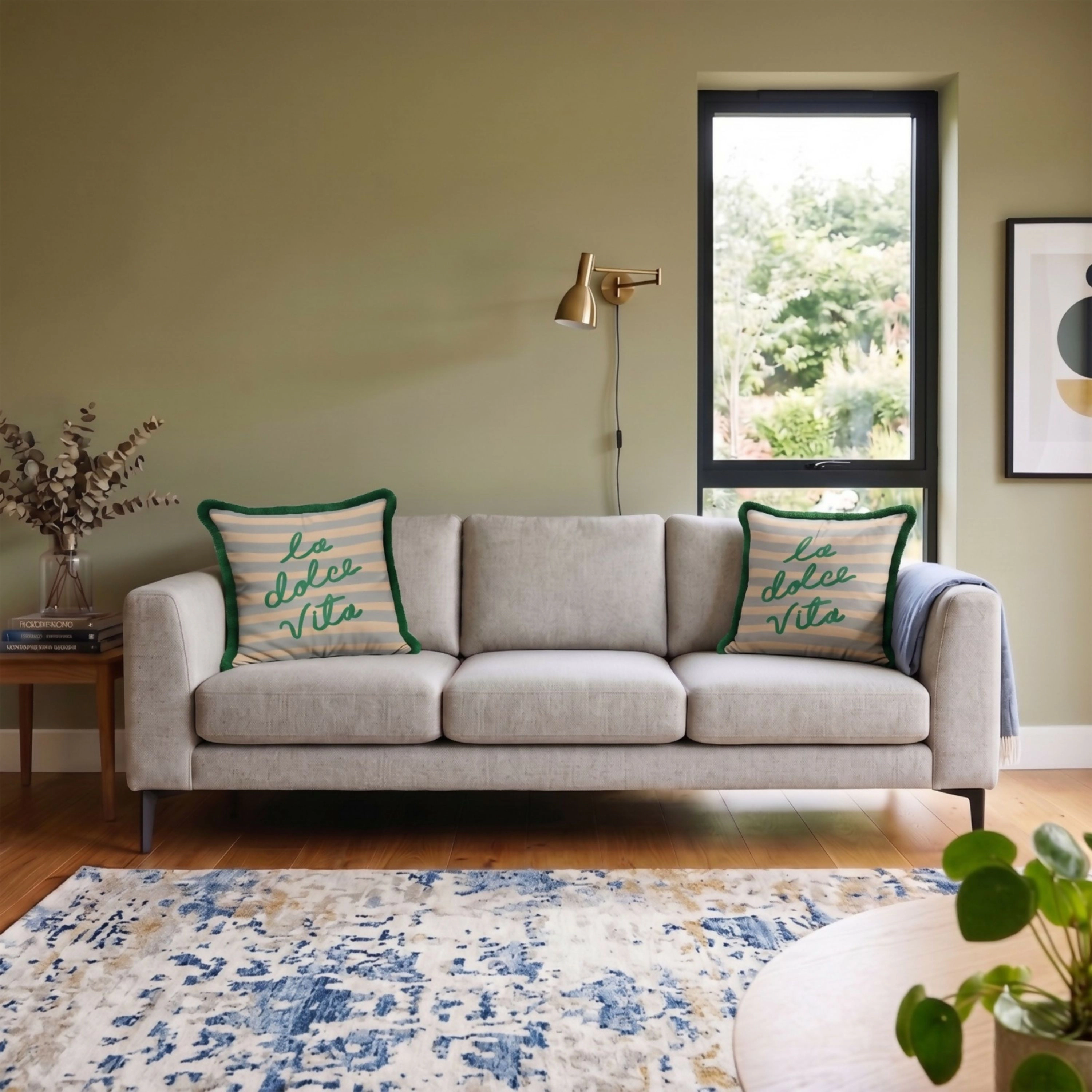 Wear Sierra Mediterranean Coastal Set of 2 Throw Pillow Cover