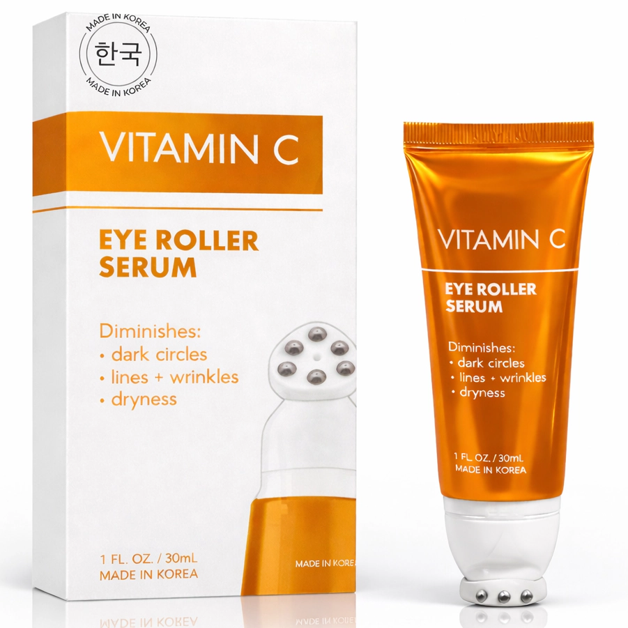 Lovery Korean Skincare Vitamin C Eye Roller Serum - Hydrating Under Eye Treatment