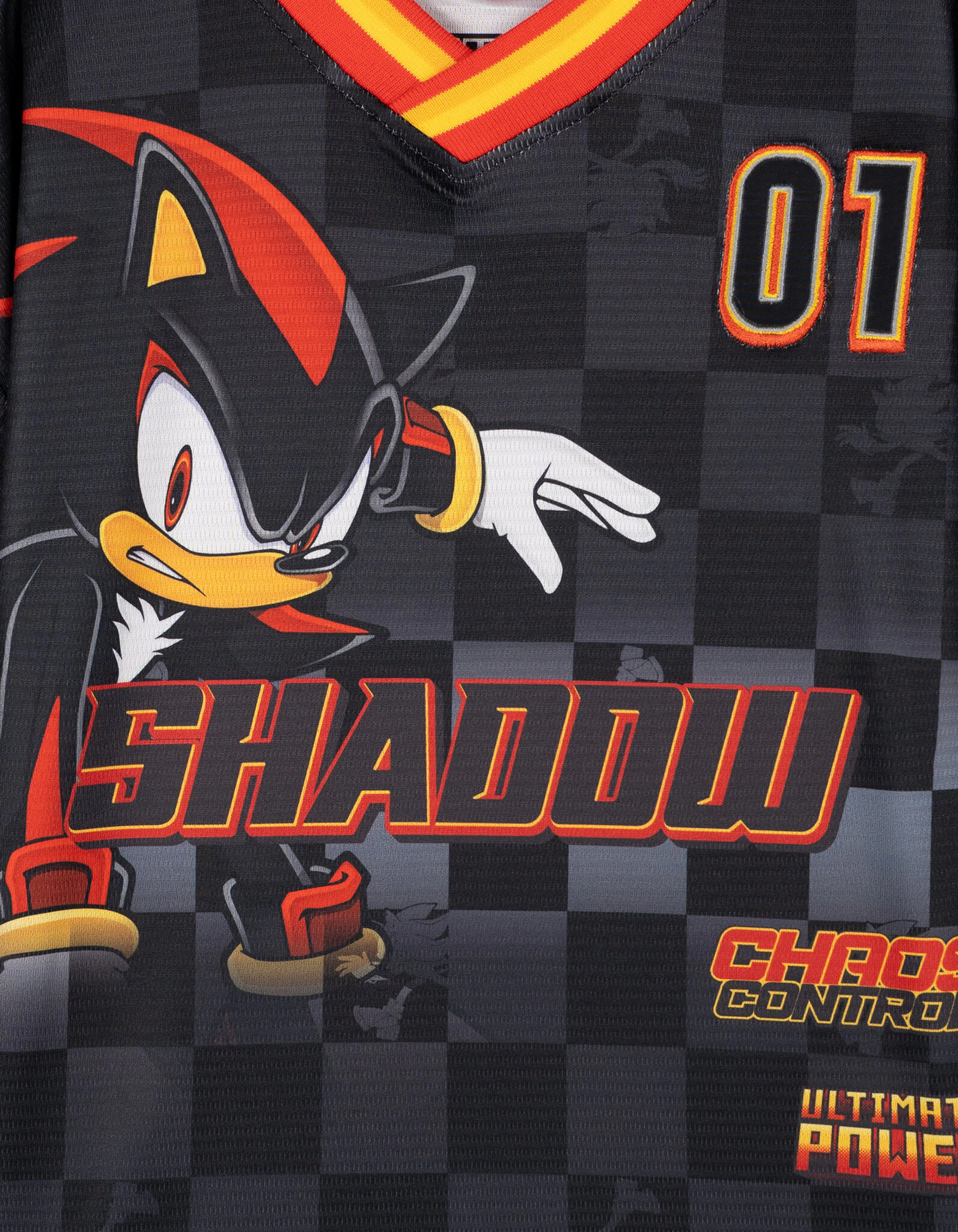 SEGA Sonic the Hedgehog Boys' Short Sleeve Mesh Soccer Jersey