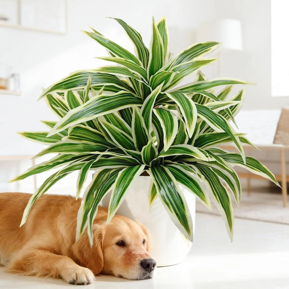 Majestic Crafters 4 Pieces Faux Fern Porch Plants