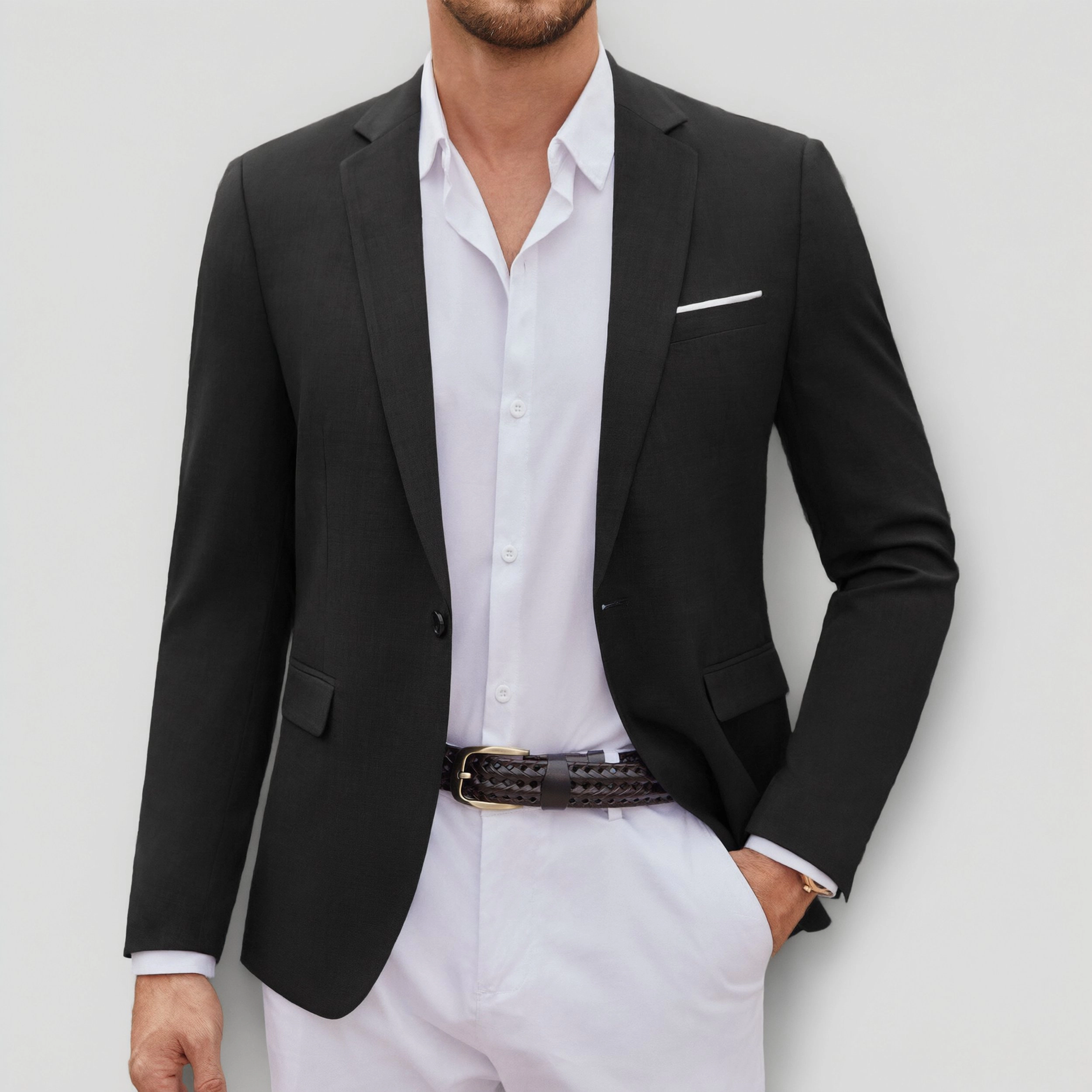 COOFANDY Men's Slim Fit Notch Lapel Casual Blazer Sport Coat Suit Jacket