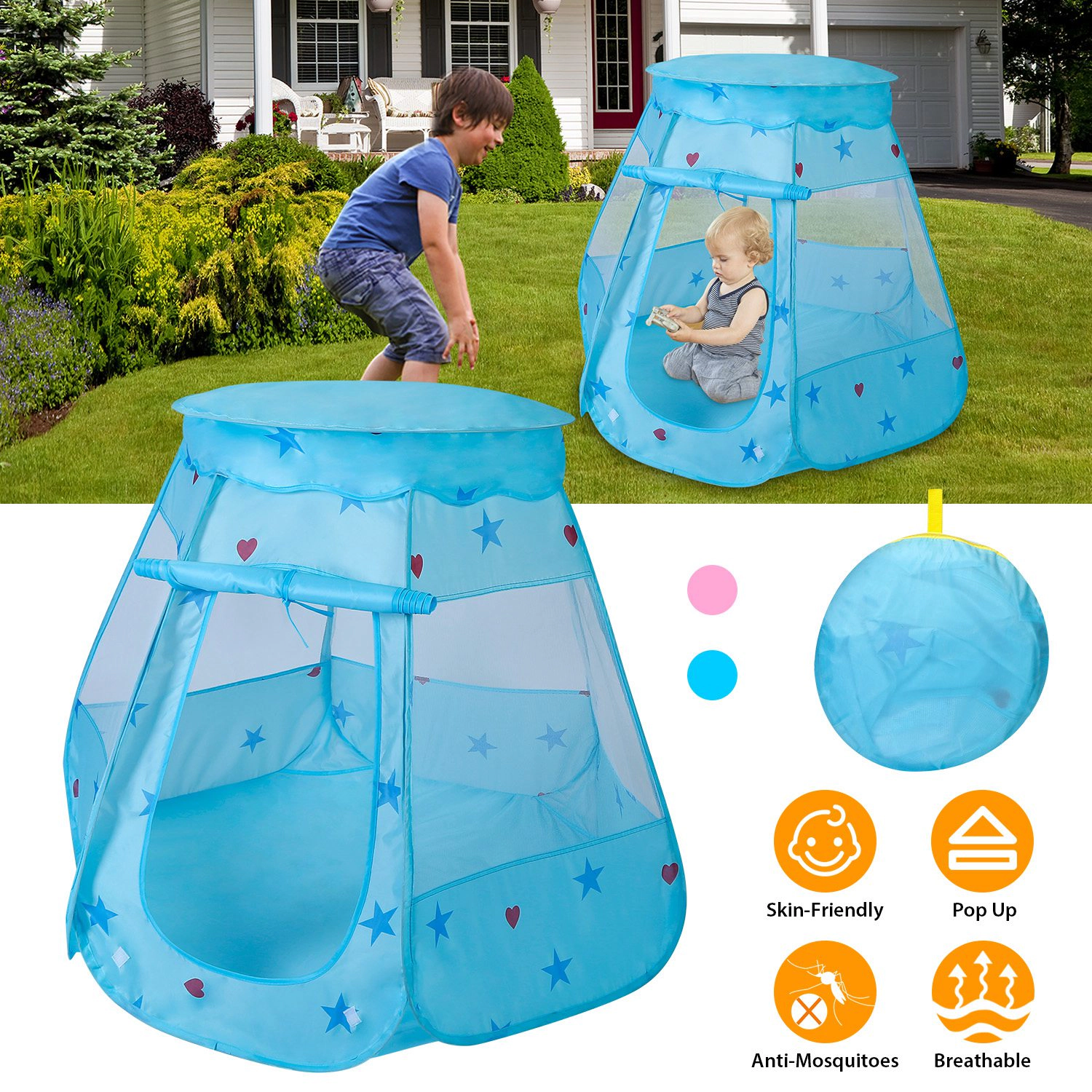 GBruno Pop-Up Castle Play Tent For Kids
