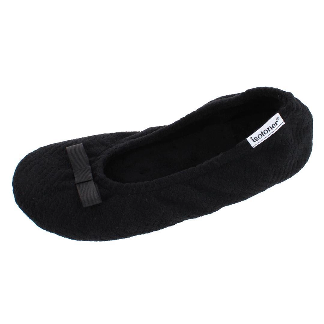 Isotoner Women's Sculpted Microterry Ballerina Slippers