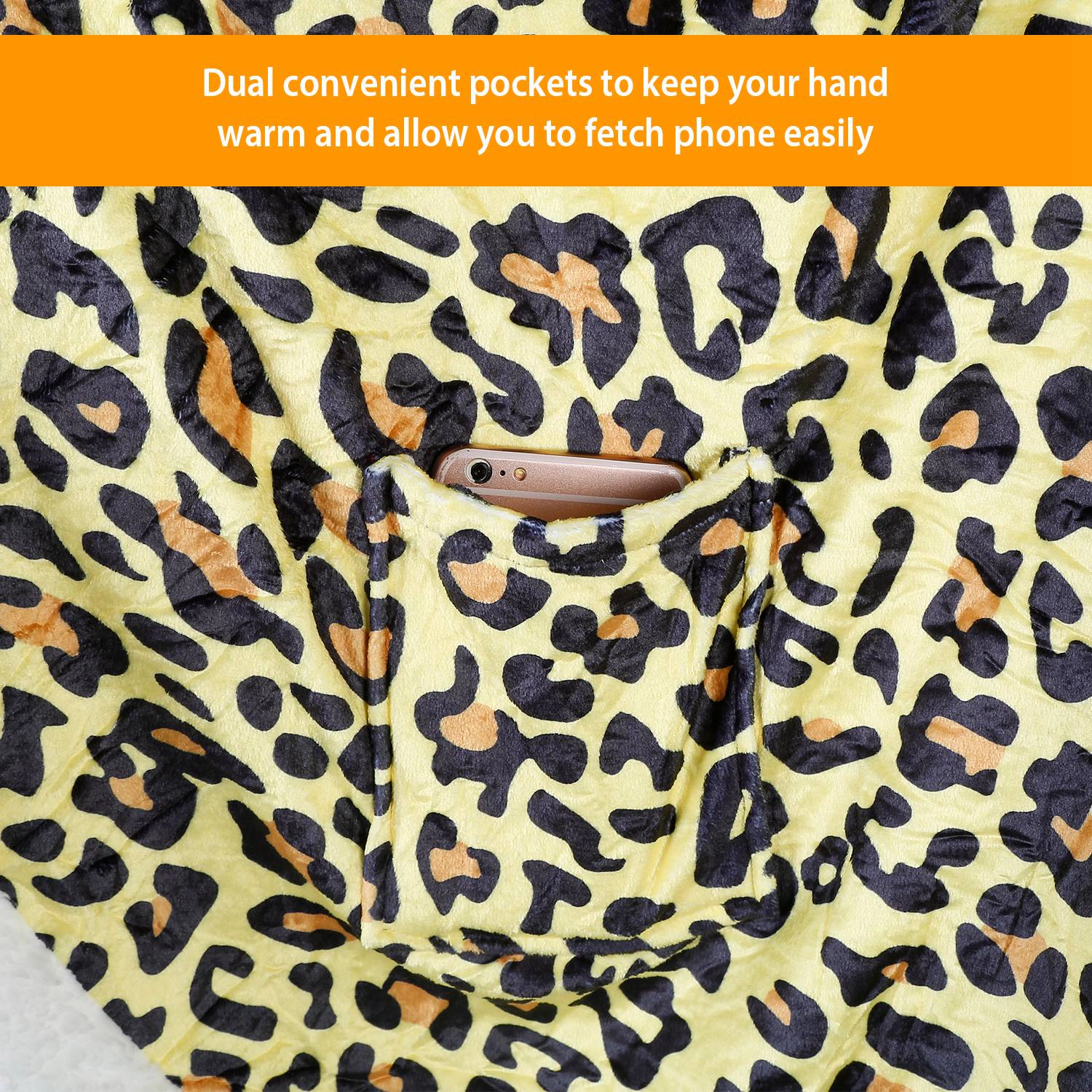 GBruno Hooded Wearable Blanket With Pockets