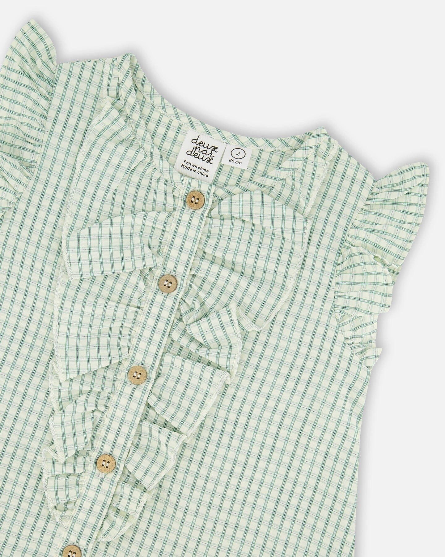 Deux par Deux Girls Plaid Poplin Dress